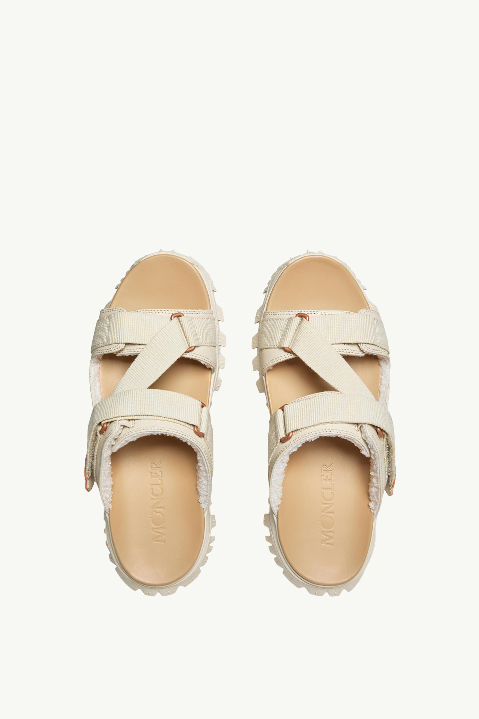 Moncler x Gilga Farm by Donald Glover Trailgrip Vela Leather Sandals Men White Moncler 4