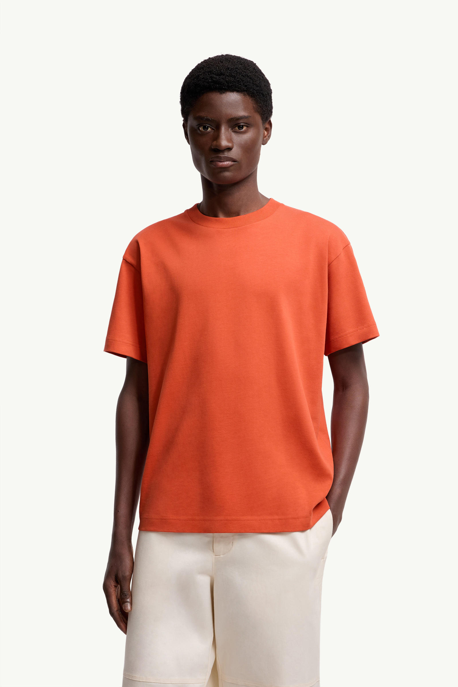 Moncler x Gilga Farm by Donald Glover Cotton T-Shirt Men Orange Moncler 3