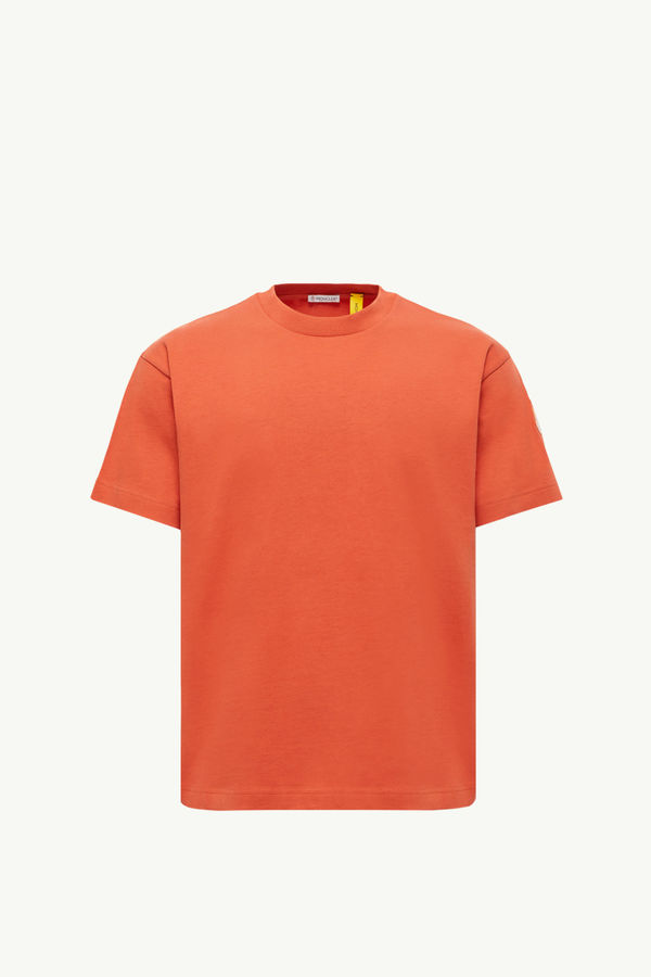 Moncler x Gilga Farm by Donald Glover Cotton T-Shirt Men Orange Moncler 2