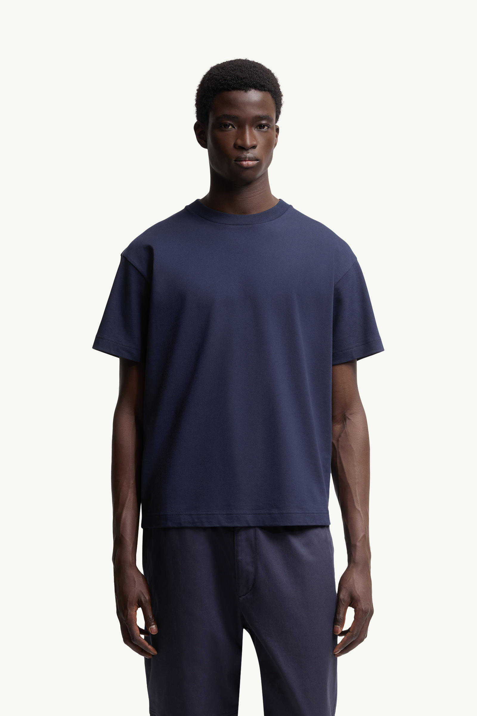 Moncler x Gilga Farm by Donald Glover Cotton T-Shirt Men Navy Blue Moncler 3