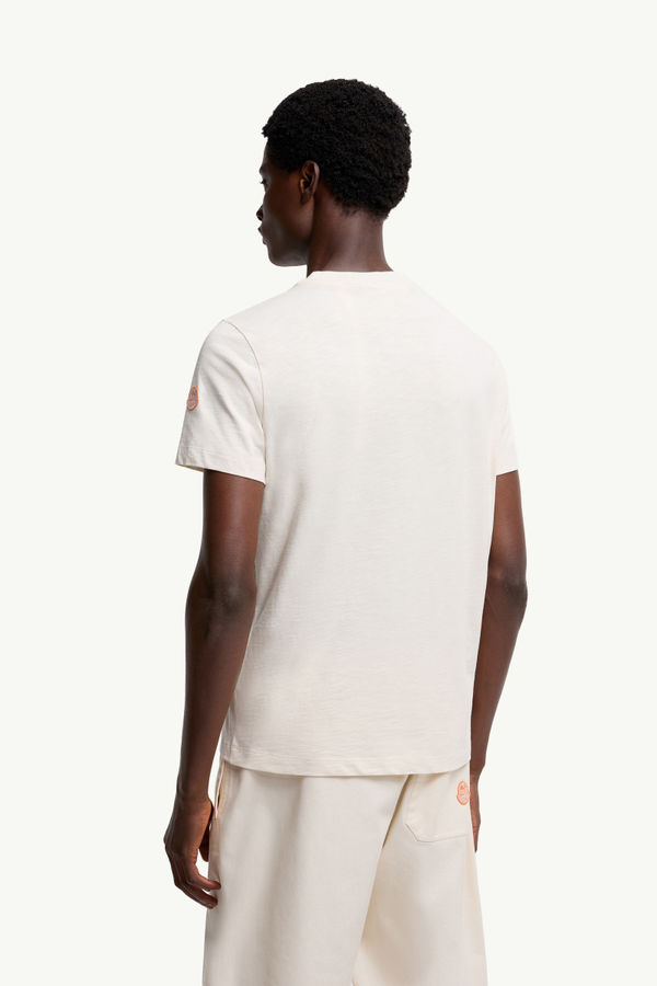 Moncler x Gilga Farm by Donald Glover Cotton T-Shirt Men White Ivory Moncler 4