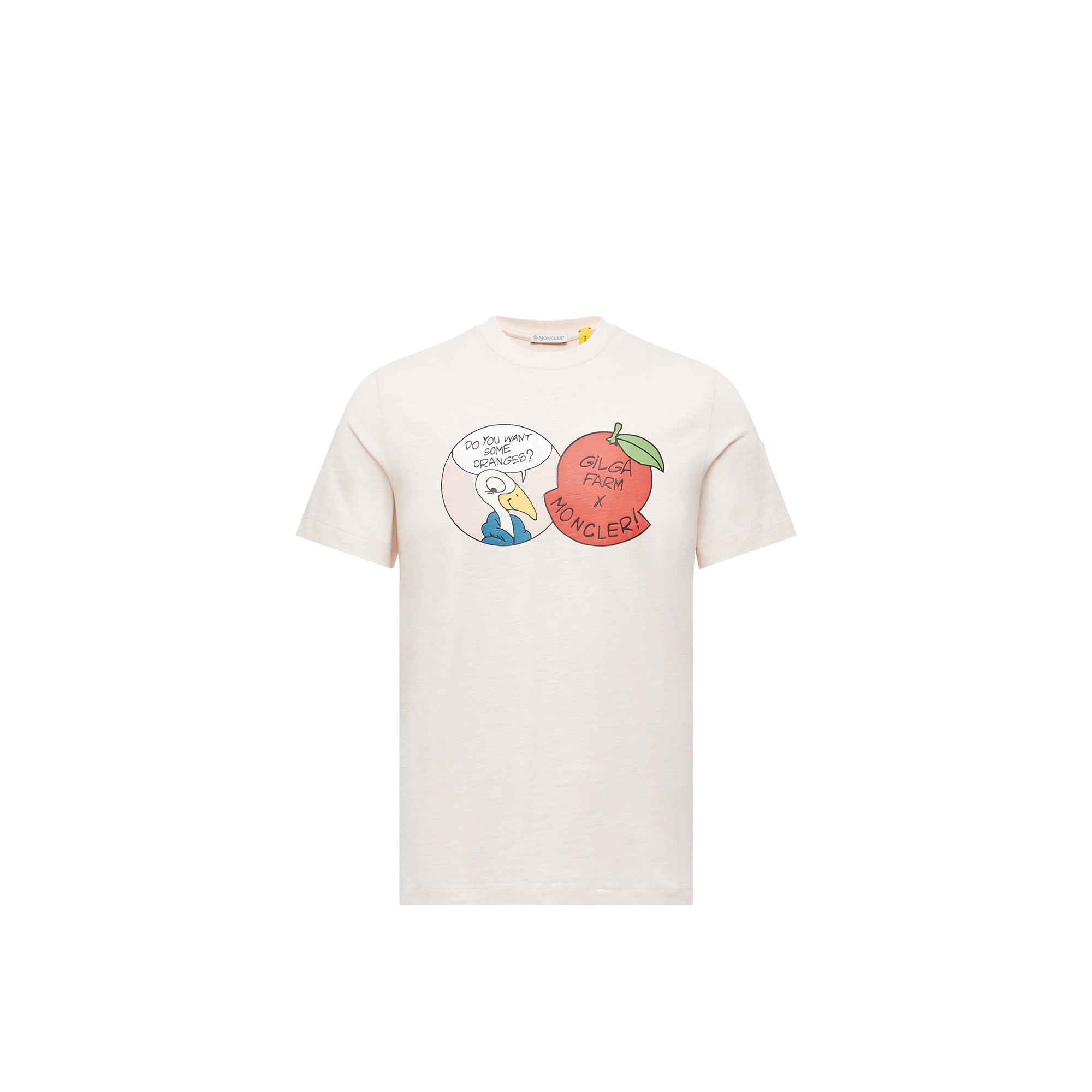 Moncler   X Gilga Farm By Donald Glover Cotton T-Shirt for Men in White, Size: M