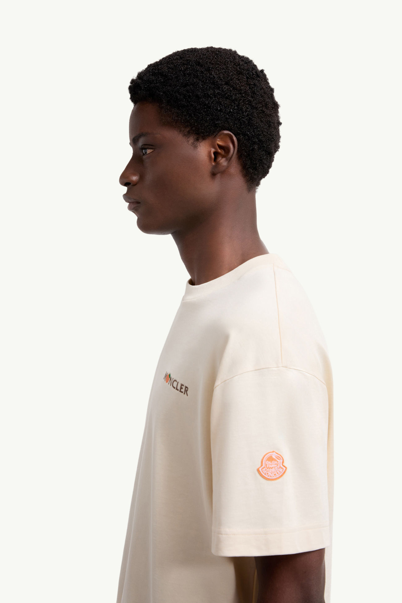 Camiseta de algodón Moncler x Gilga Farm by Donald Glover Hombre Blanco Marfil Moncler 1