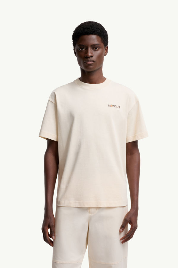 Moncler x Gilga Farm by Donald Glover Cotton T-Shirt Men White Ivory Moncler 3