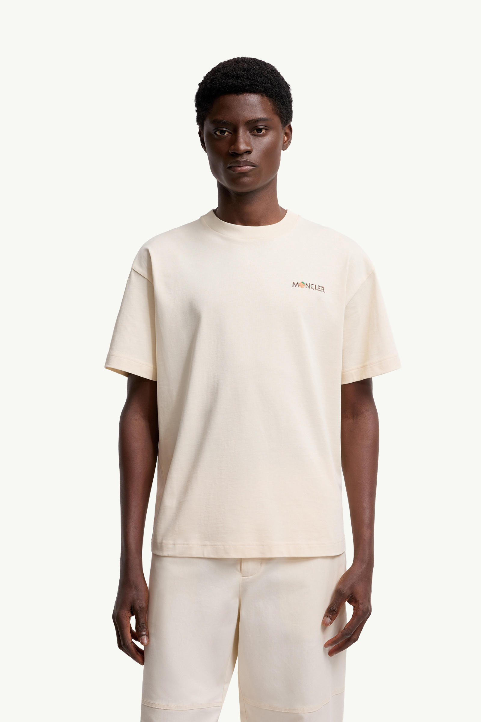 Moncler x Gilga Farm by Donald Glover Cotton T-Shirt Men White Ivory Moncler 3