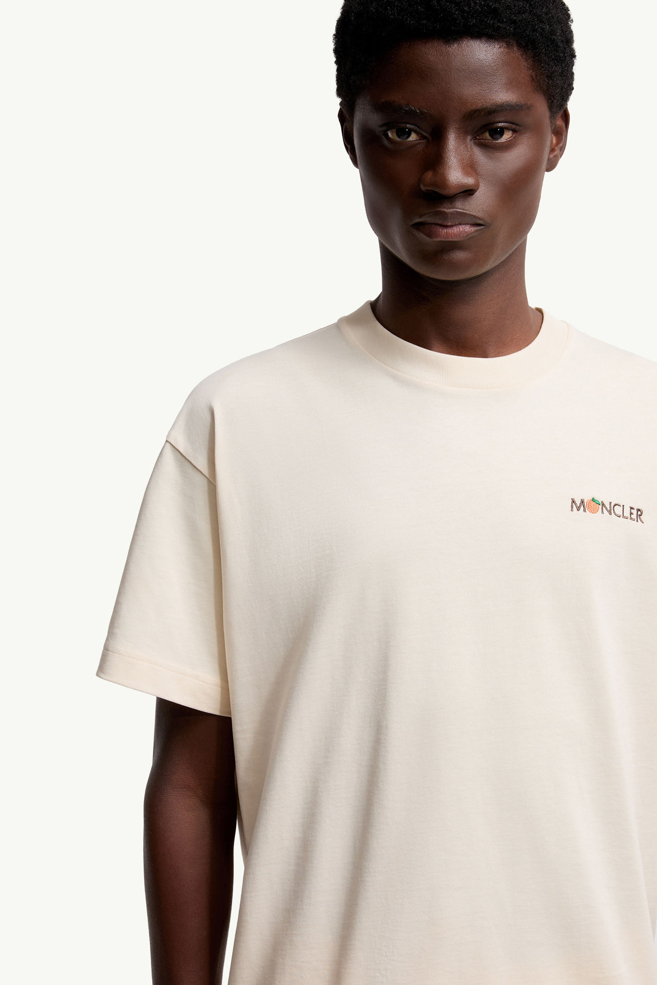 Camiseta de algodón Moncler x Gilga Farm by Donald Glover Hombre Blanco Marfil Moncler 5