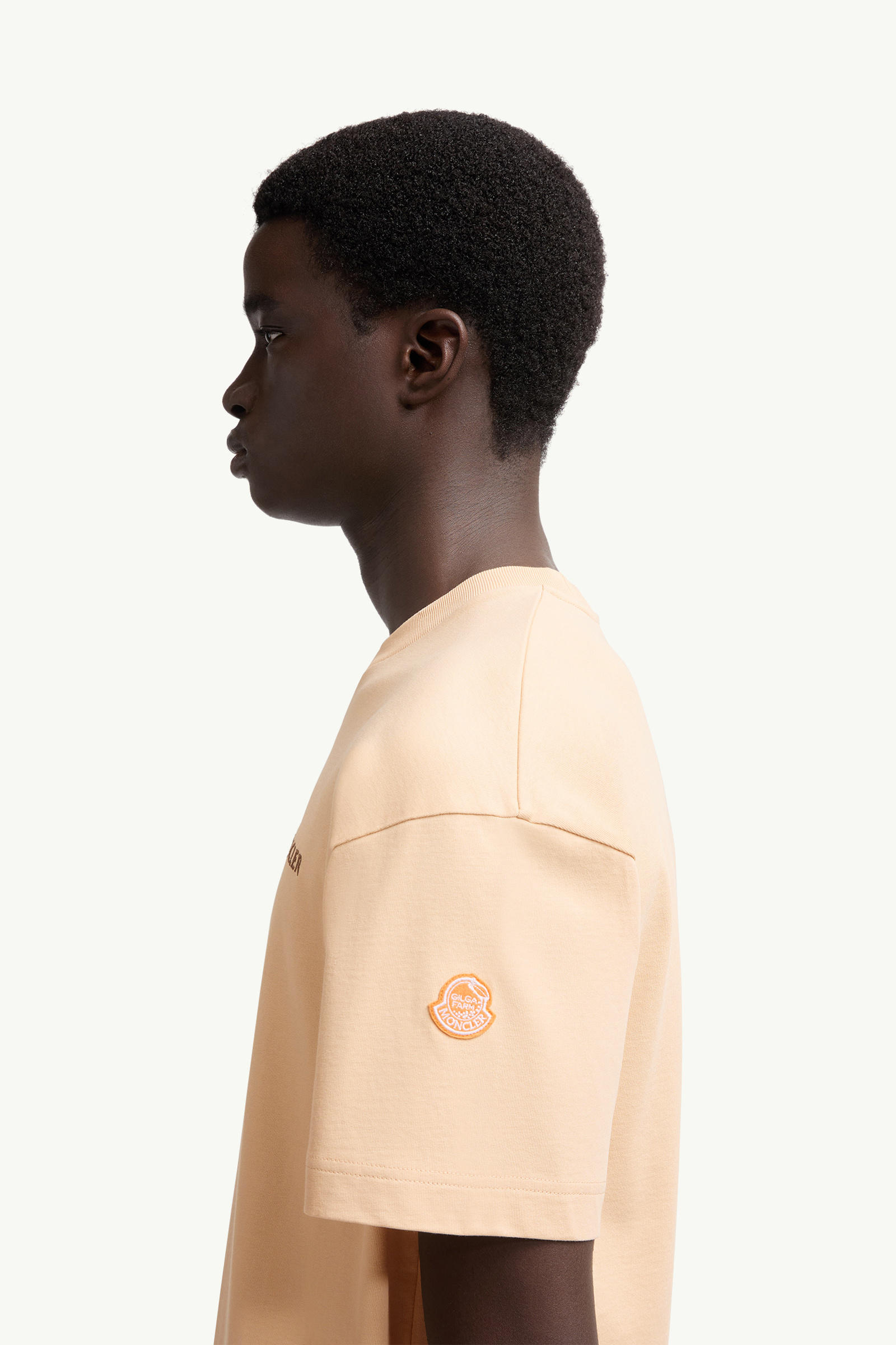 Moncler x Gilga Farm by Donald Glover Cotton T-Shirt Men Peach Pink Moncler 1