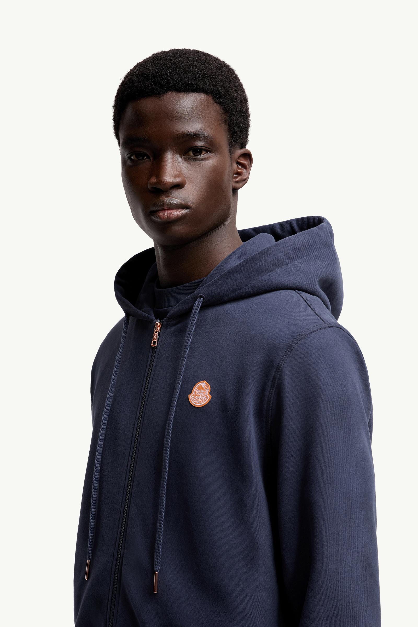 Moncler x Gilga Farm by Donald Glover Cotton Zip-Up Hoodie Men Navy Blue Moncler 1