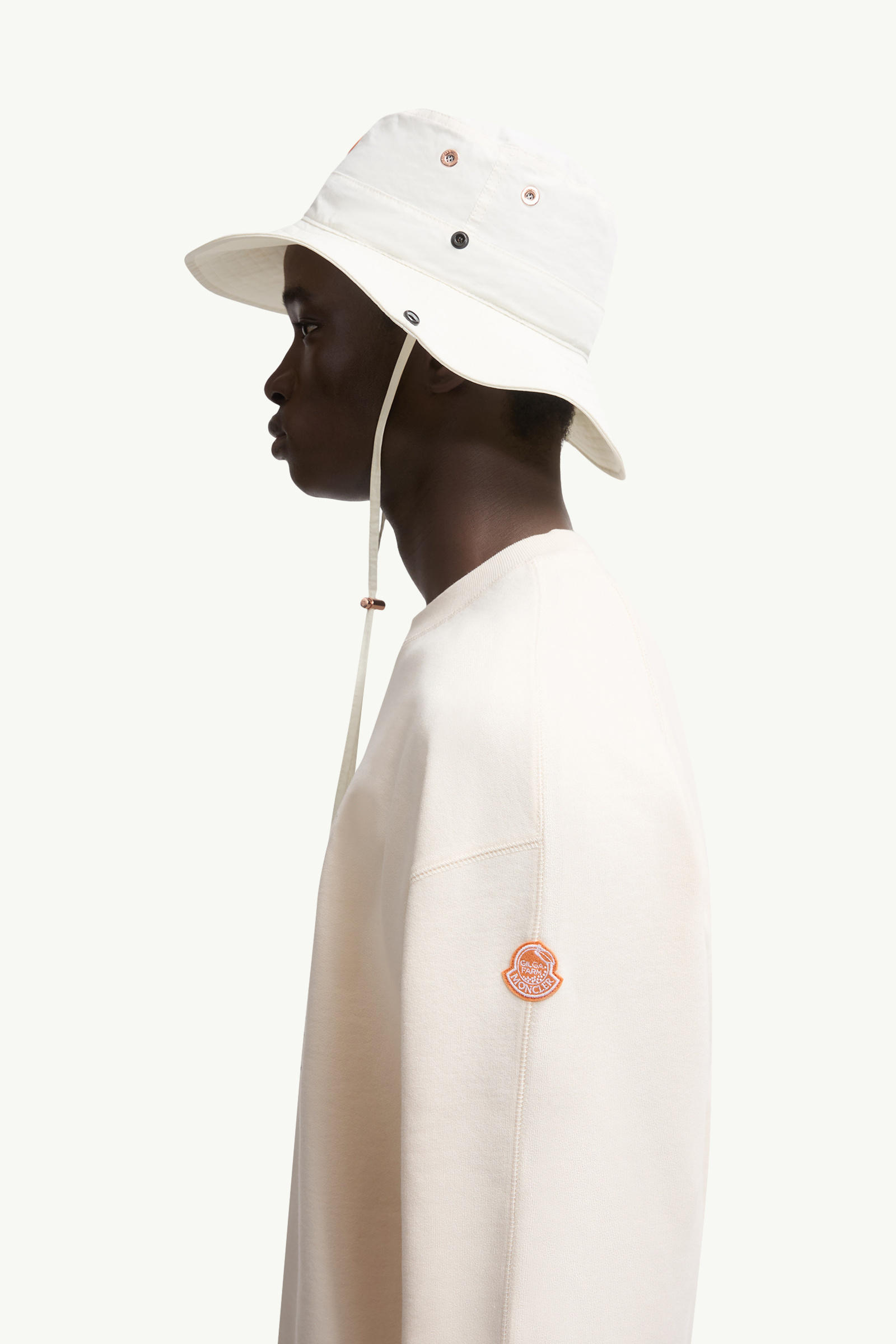 Moncler x Gilga Farm by Donald Glover Cotton Sweatshirt Men White Ivory Moncler 1