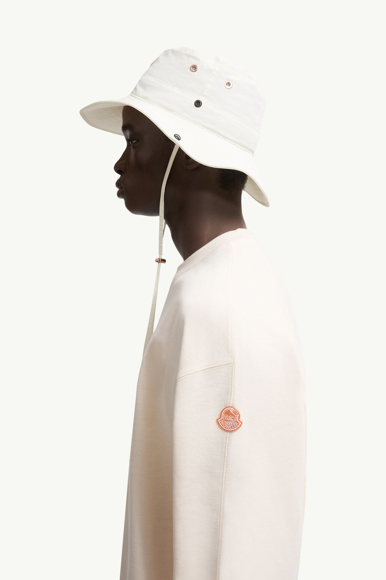 Moncler x Gilga Farm by Donald Glover 코튼 스웨트셔츠 남성 화이트 아이보리 Moncler 1