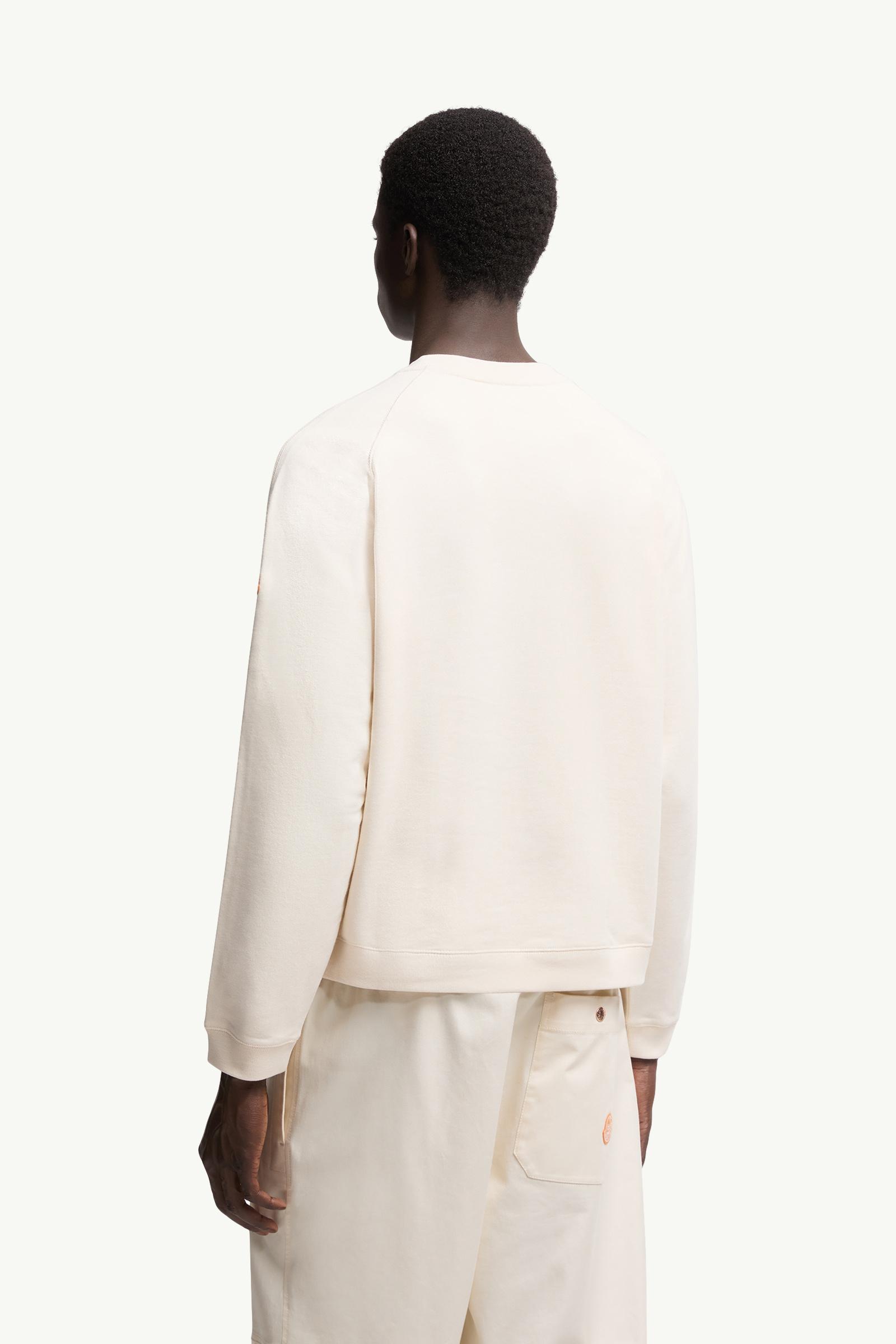 VIPSALE【MONCLER x DONALD GLOVER】 スウェットシャツ ホワイトアイボリー Moncler x Gilga Farm by Donald Glover