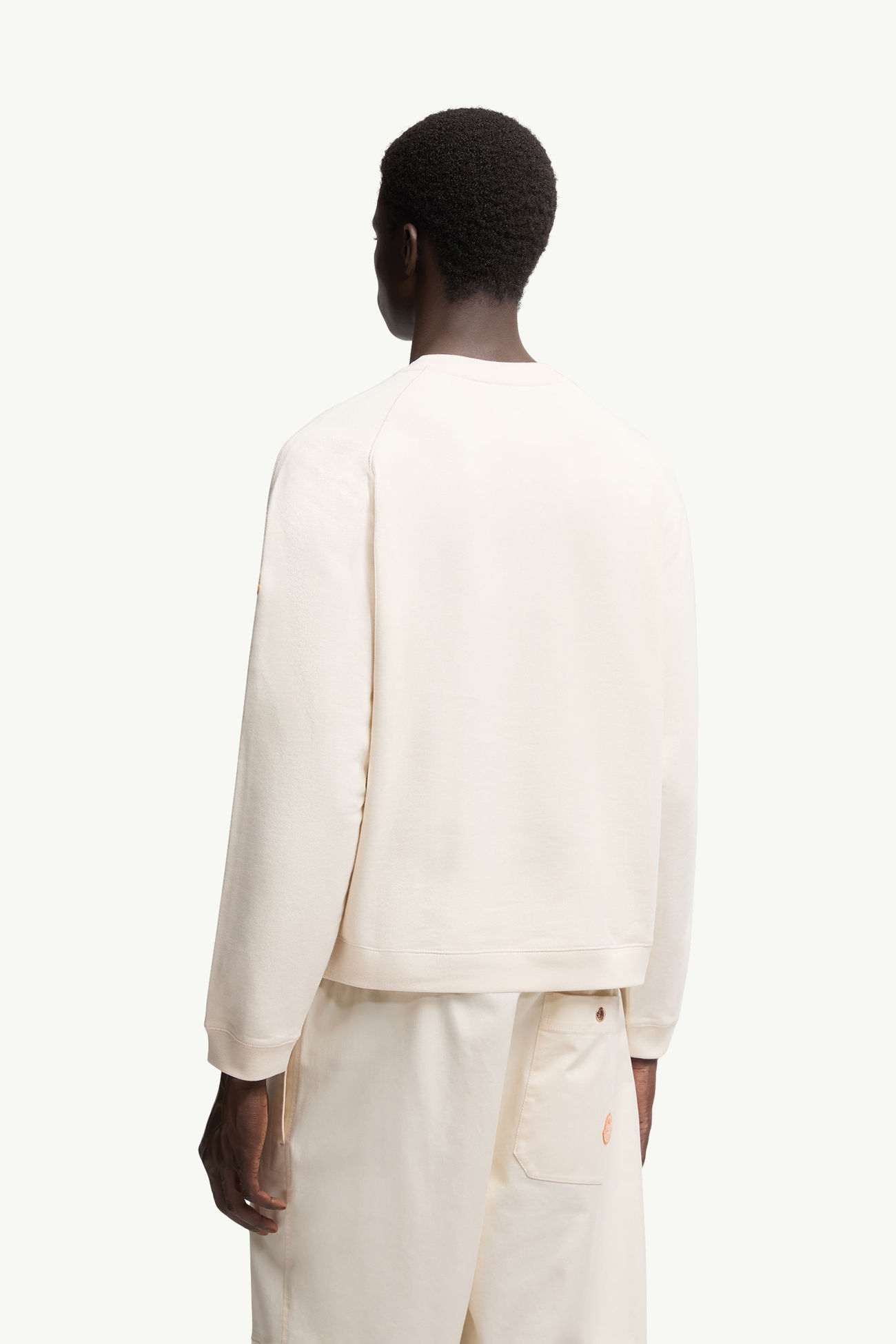 Sudadera de algodón Moncler x Gilga Farm by Donald Glover Hombre Blanco Marfil Moncler 4