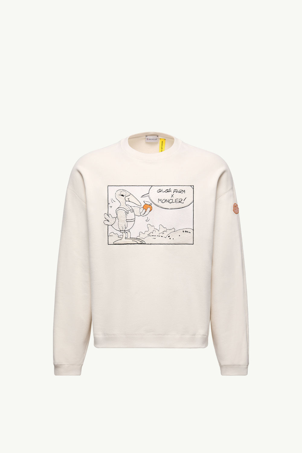 Moncler x Gilga Farm by Donald Glover Cotton Sweatshirt Men White Ivory Moncler 2