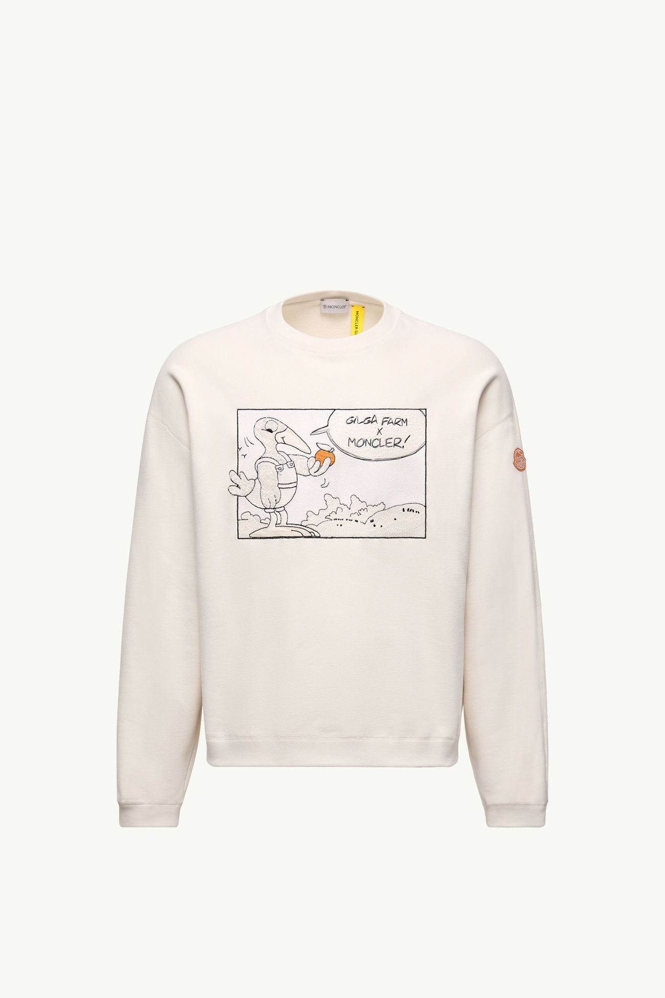 Sudadera de algodón Moncler x Gilga Farm by Donald Glover Hombre Blanco Marfil Moncler 2