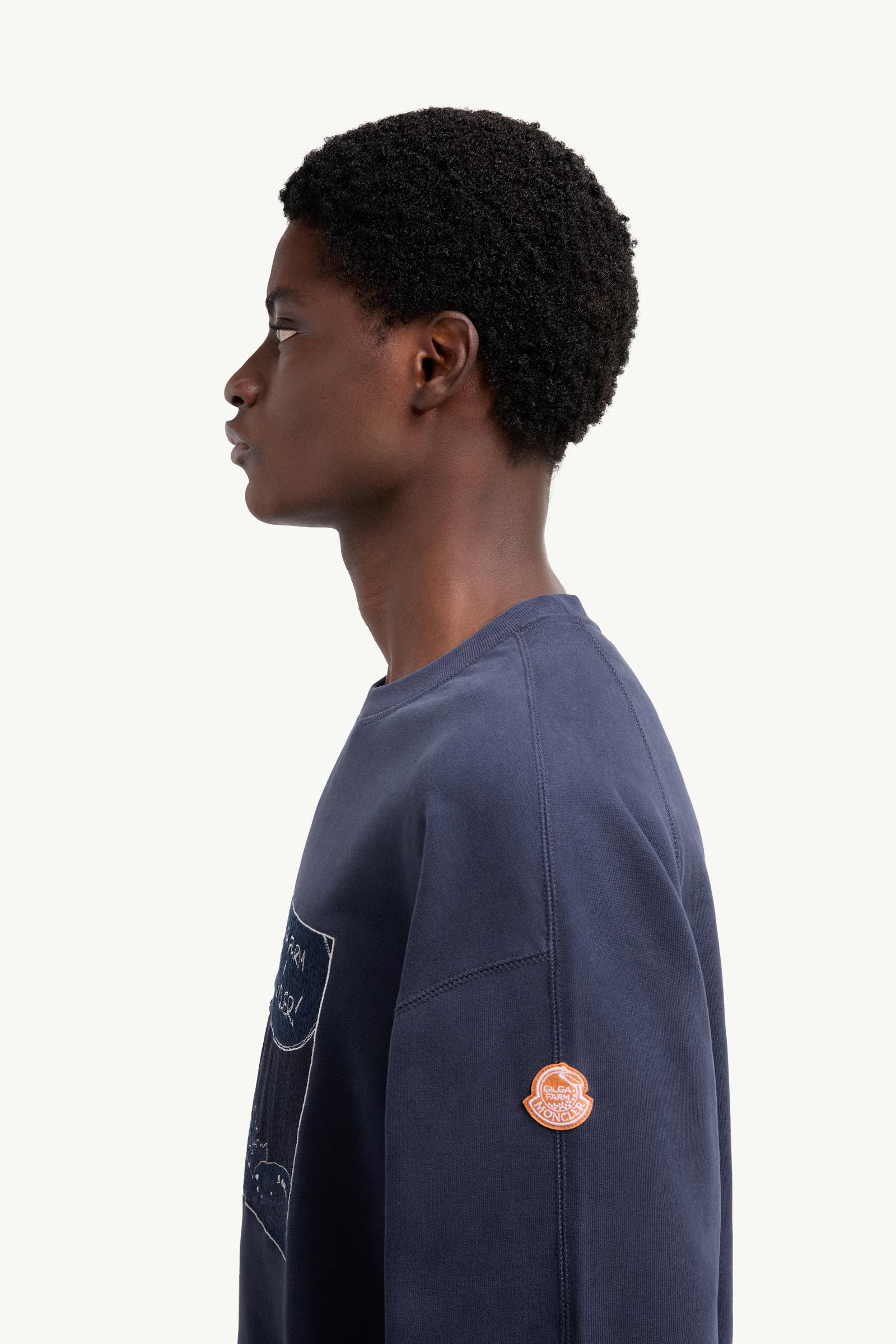 Moncler x Gilga Farm by Donald Glover Cotton Sweatshirt Men Navy Blue Moncler 1