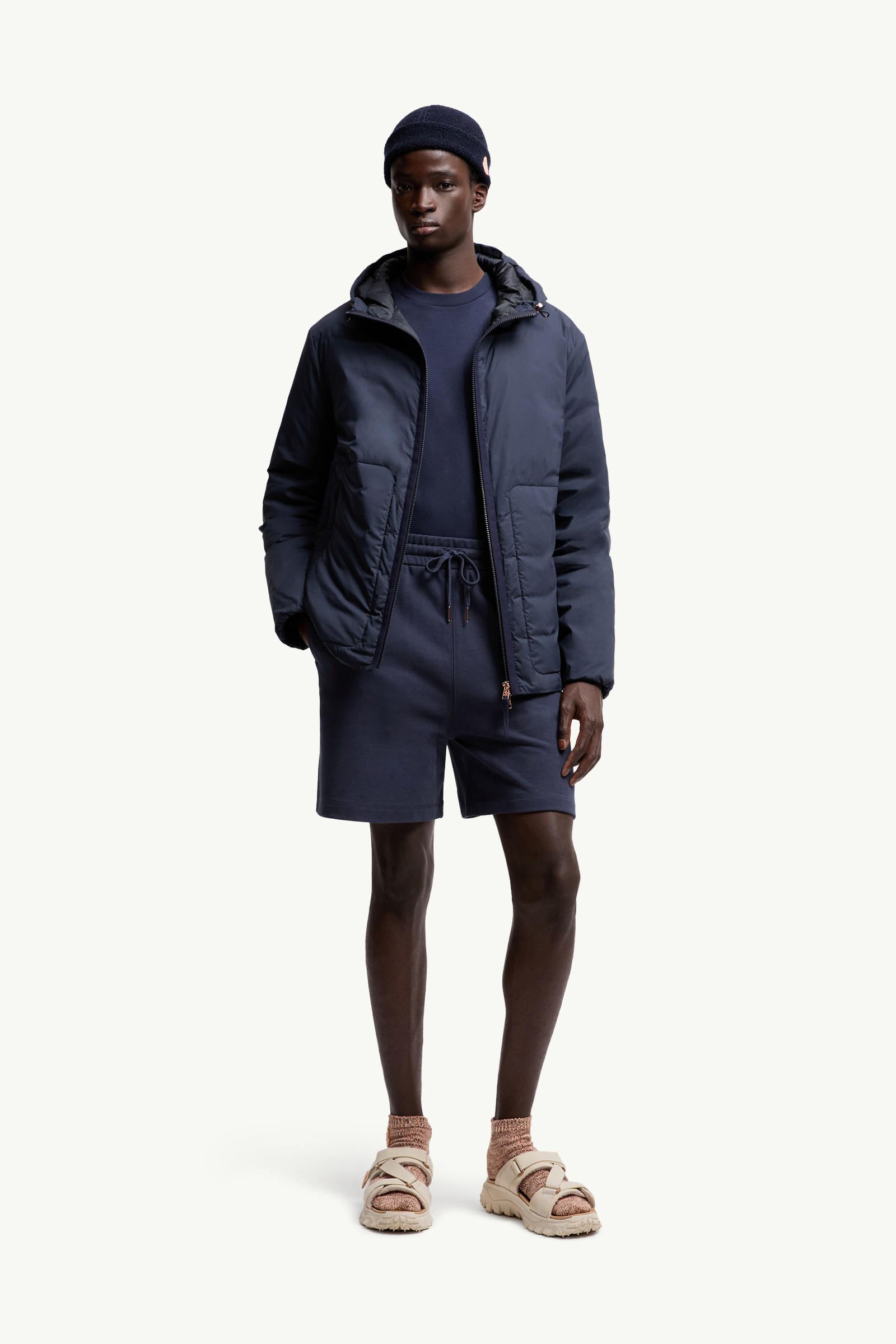 Moncler x Gilga Farm by Donald Glover Cotton Shorts Men Navy Blue Moncler 0
