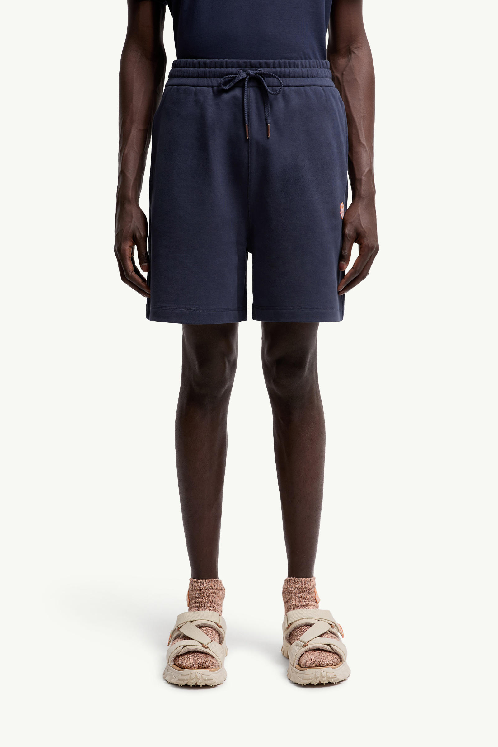 Moncler x Gilga Farm by Donald Glover Cotton Shorts Men Navy Blue Moncler 3