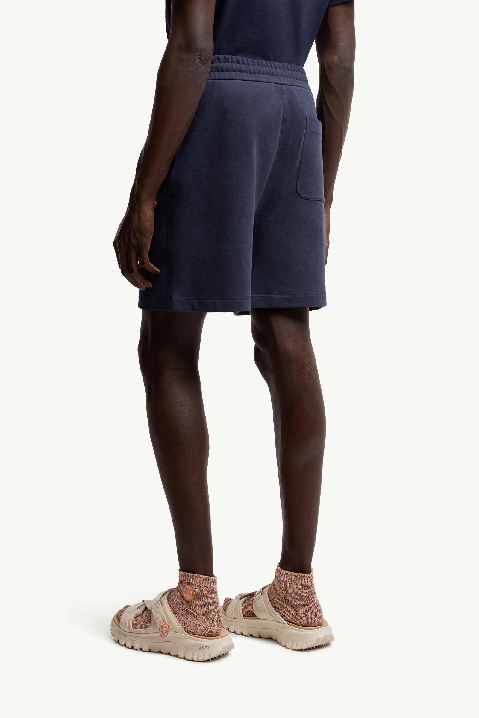 Moncler x Gilga Farm by Donald Glover Cotton Shorts Men Navy Blue Moncler 4