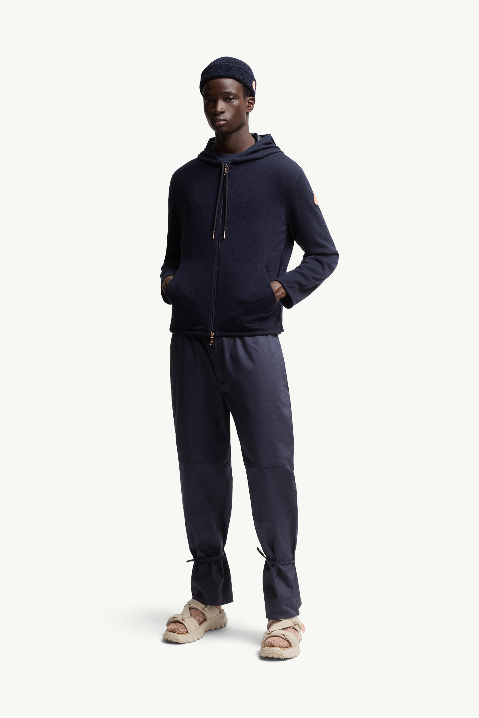 Felpa reversibile Moncler x Gilga Farm by Donald Glover Uomo Blu Navy Moncler 0