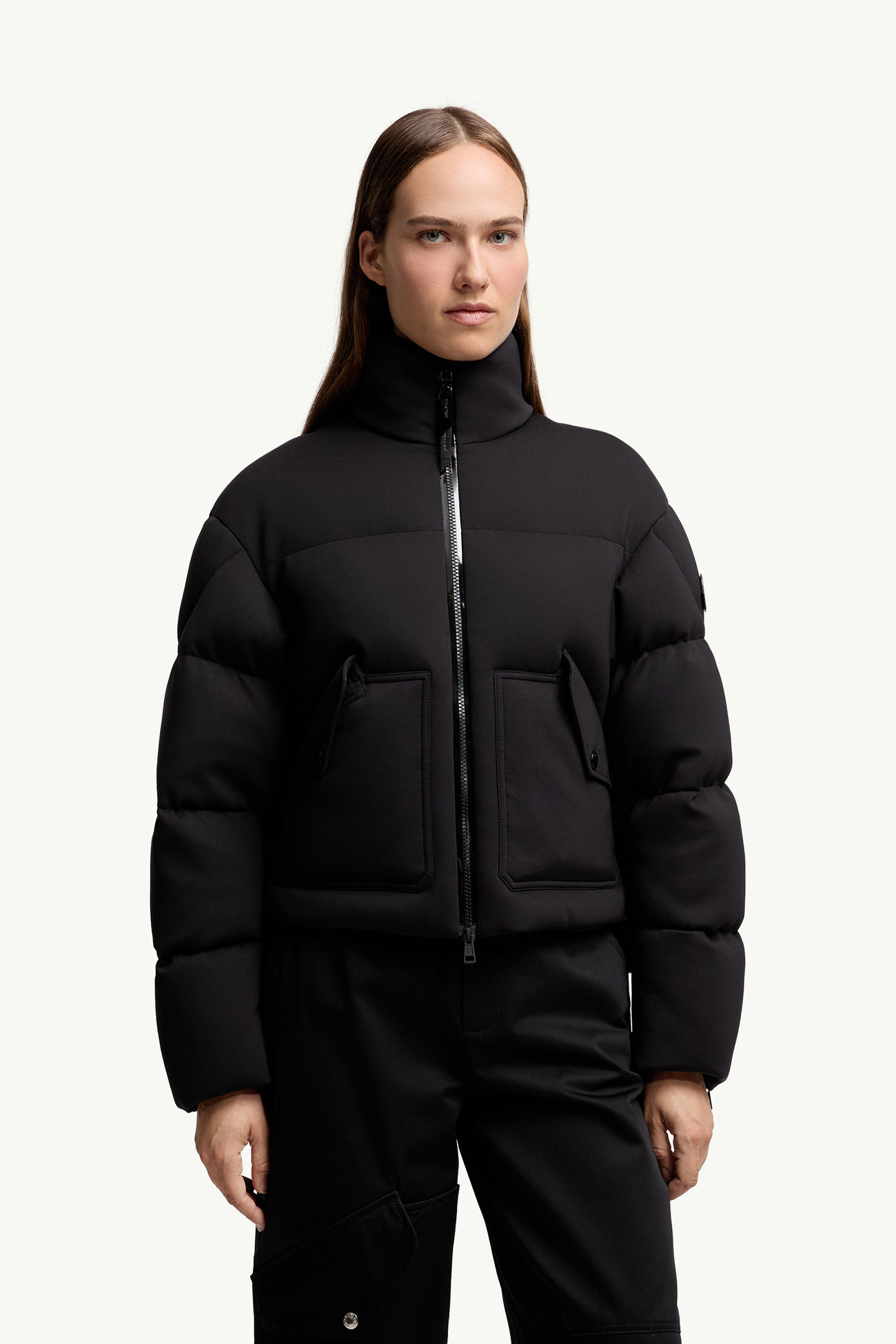 ブラック Moncler x EE72 by Edward Enninful Seymour ショートダウン 