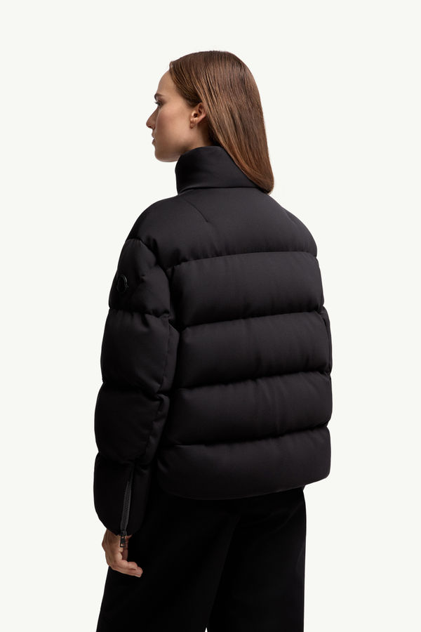 Piumino corto Seymour Moncler x EE72 di Edward Enninful Donna Nero Moncler 4