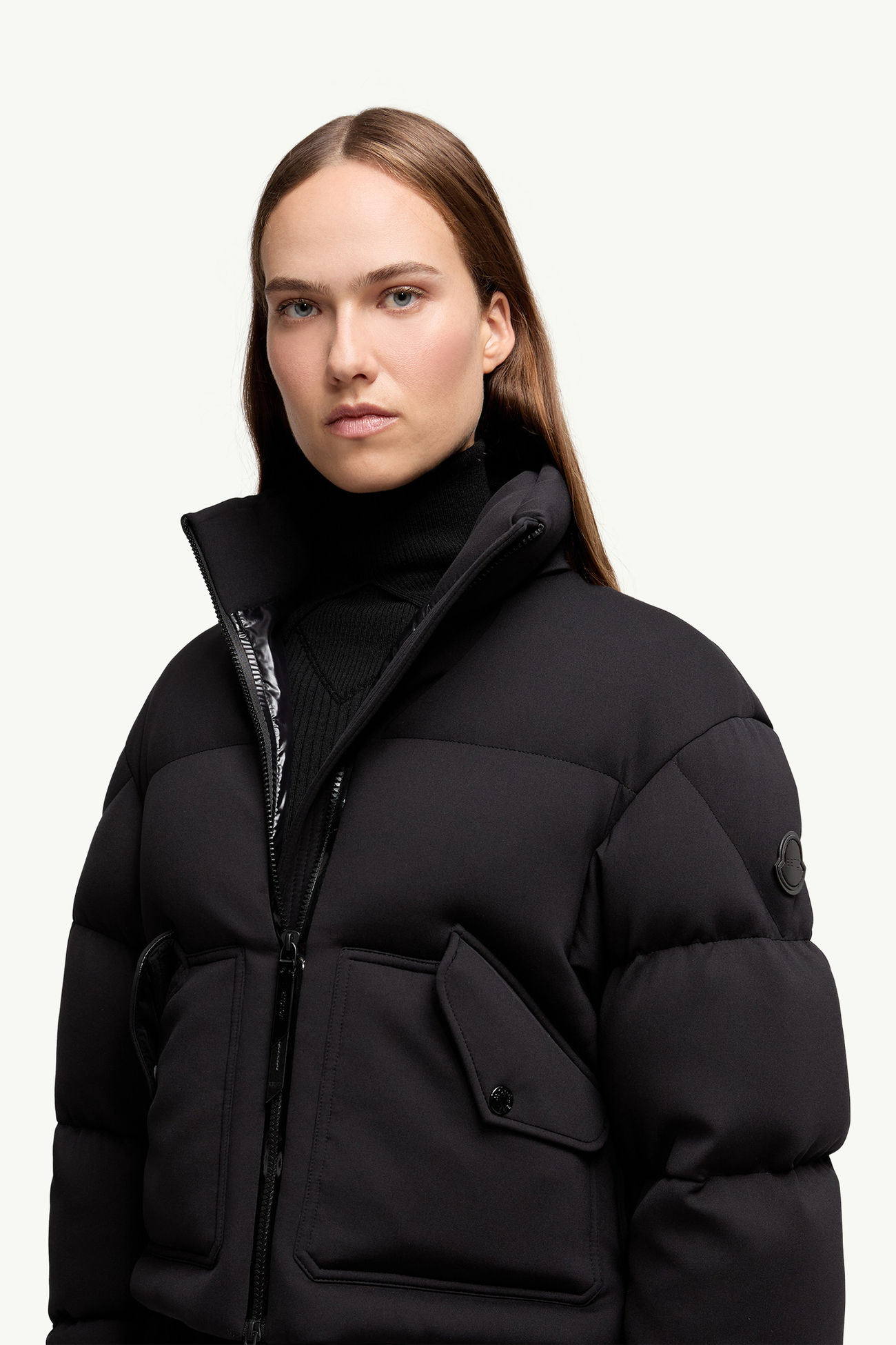 ブラック Moncler x EE72 by Edward Enninful Seymour ショートダウン 