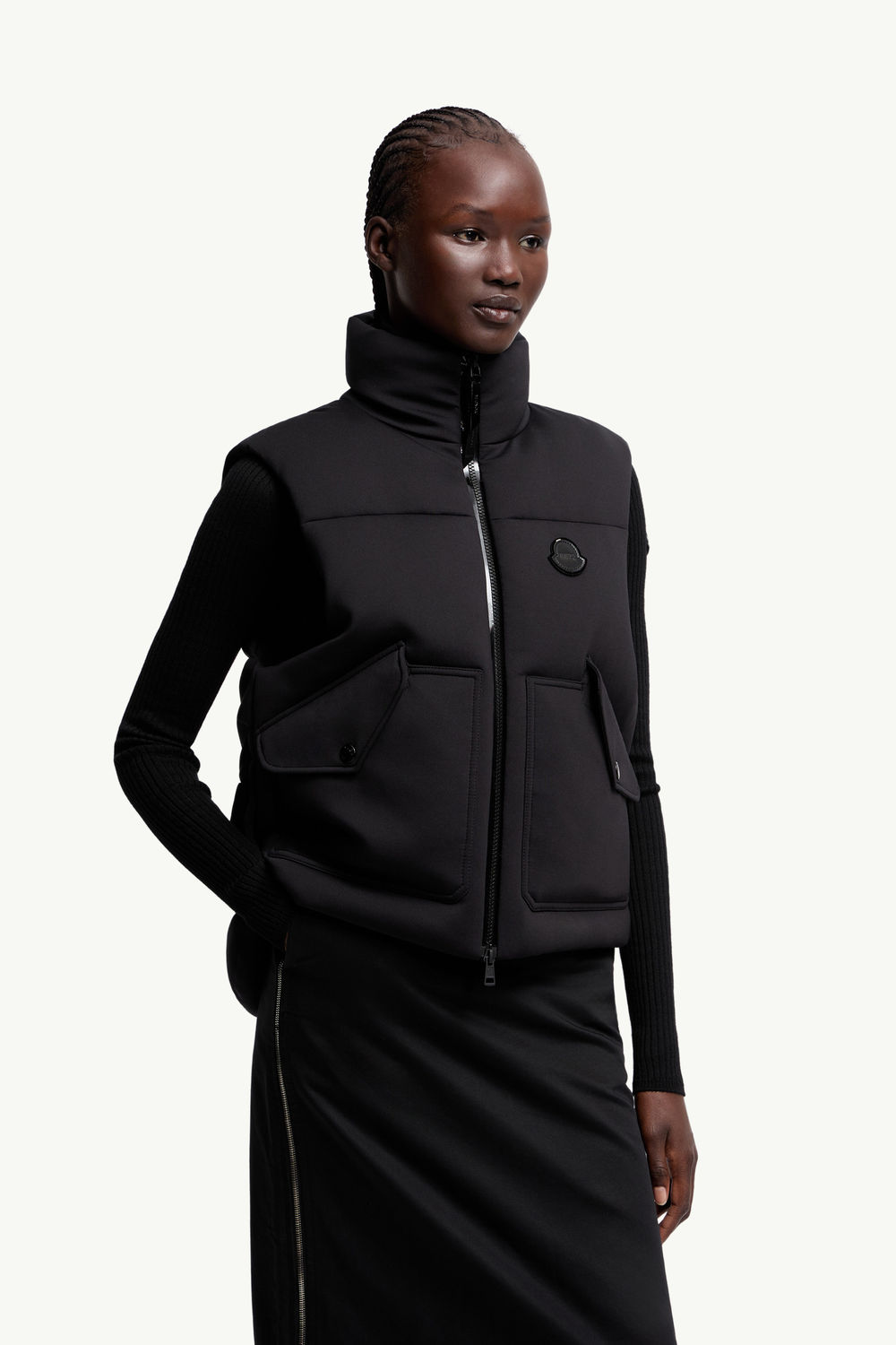 Moncler x EE72 by Edward Enninful Otis Down Vest Women Black Moncler 3
