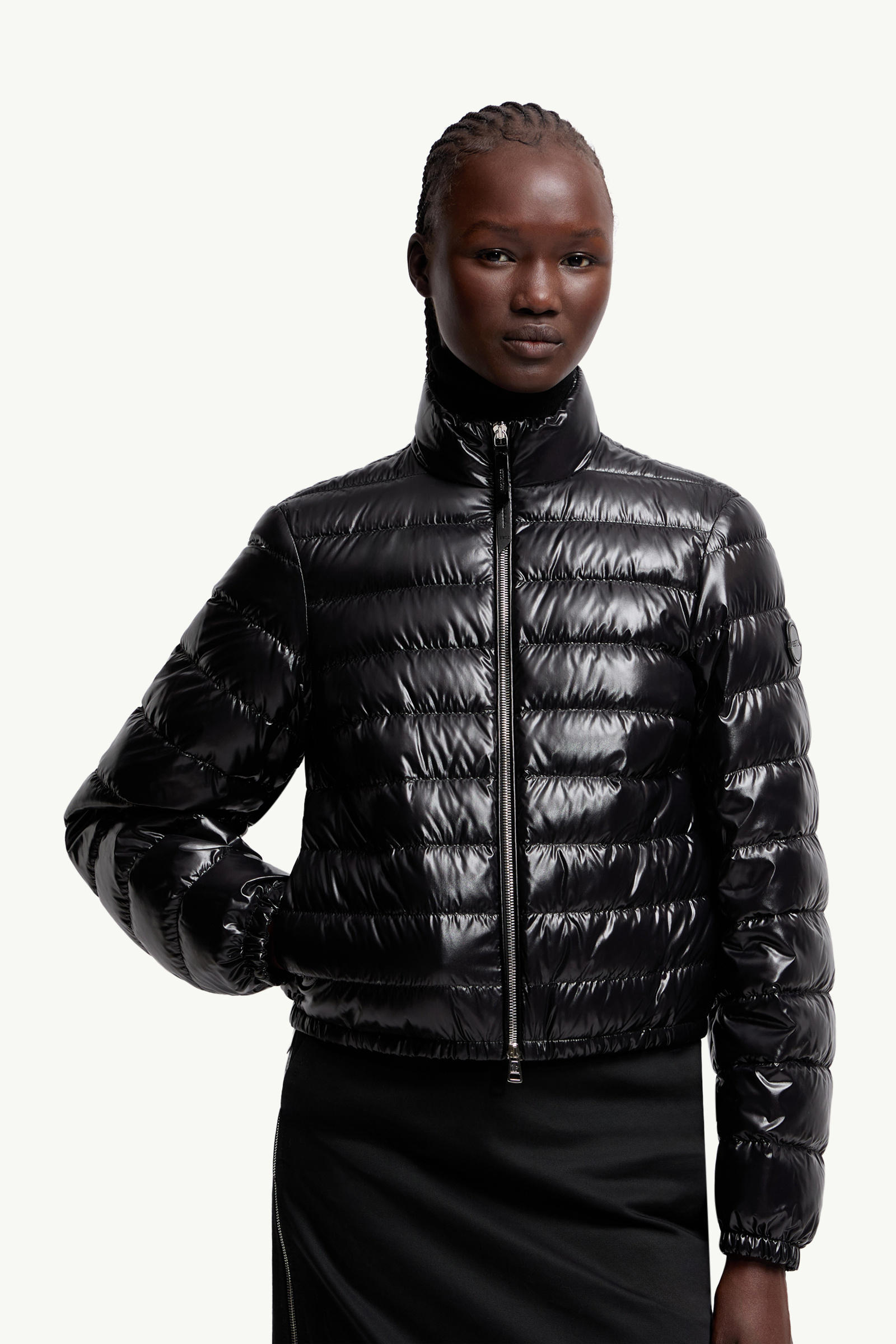 Moncler x EE72 by Edward Enninful Knut Short Down Jacket Women Black Moncler 5