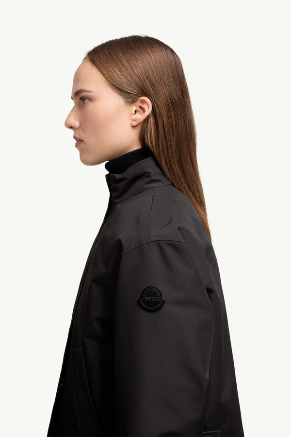 Moncler x EE72 by Edward Enninful Krovanh Short Down Jacket Women Black Moncler 1