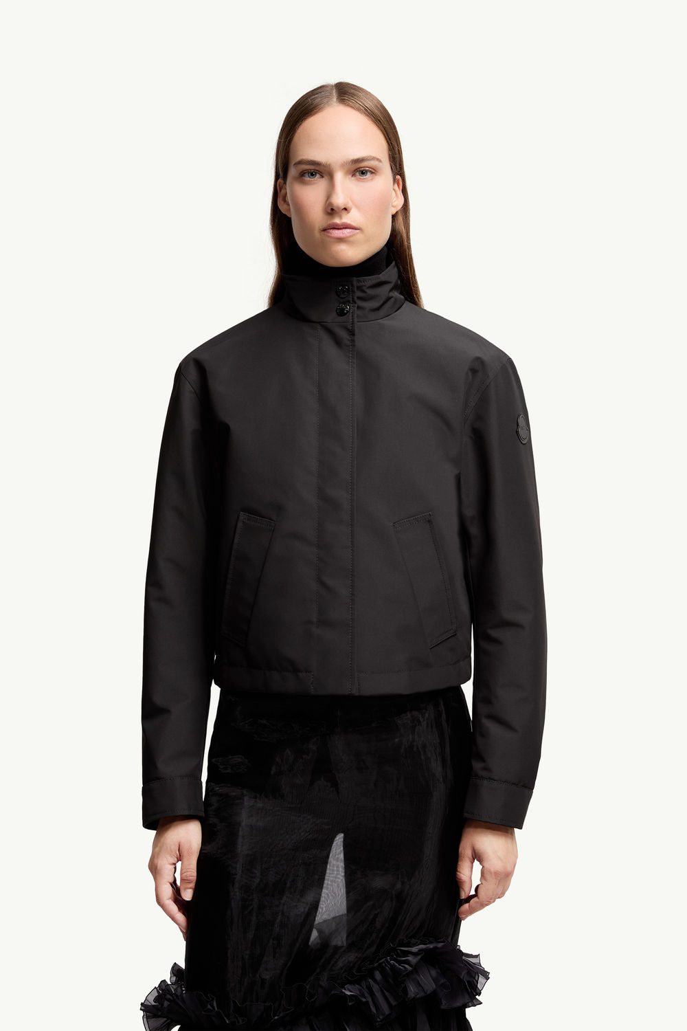Moncler x EE72 by Edward Enninful Krovanh Short Down Jacket Women Black Moncler 3