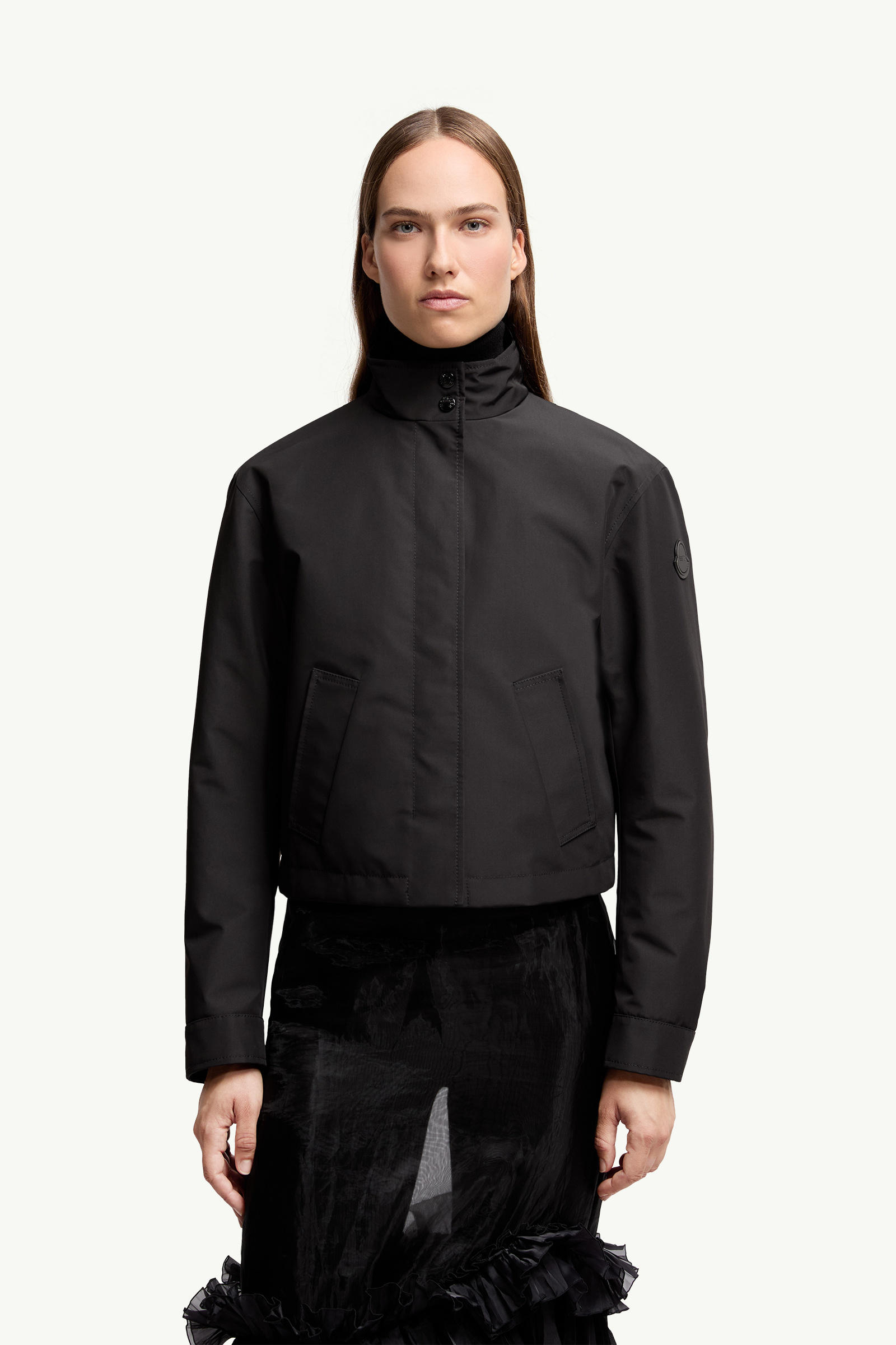 Moncler x EE72 by Edward Enninful Krovanh Short Down Jacket Women Black Moncler 3