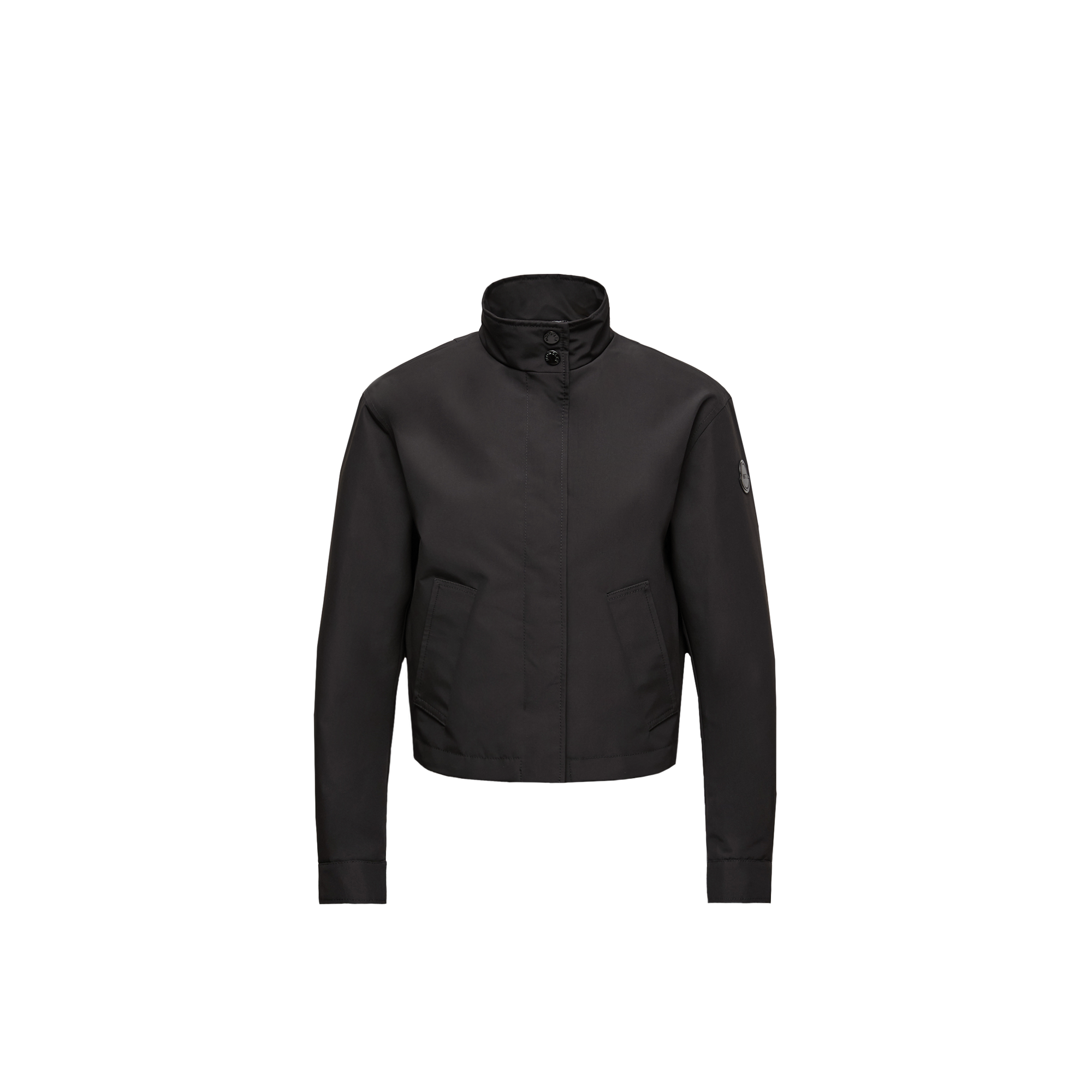 Moncler   X Ee72 By Edward Enninful Krovanh Short Down Jacket for Women in Black, Size: 20