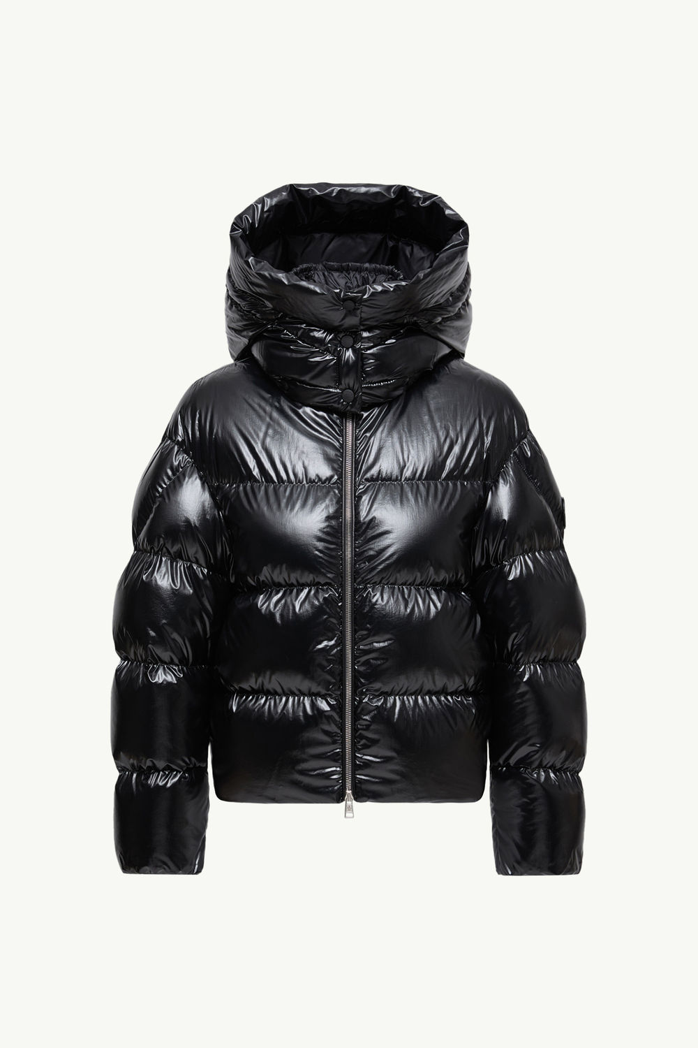 Moncler x EE72 by Edward Enninful Lothar Hooded Short Down Jacket Women Black Moncler 2