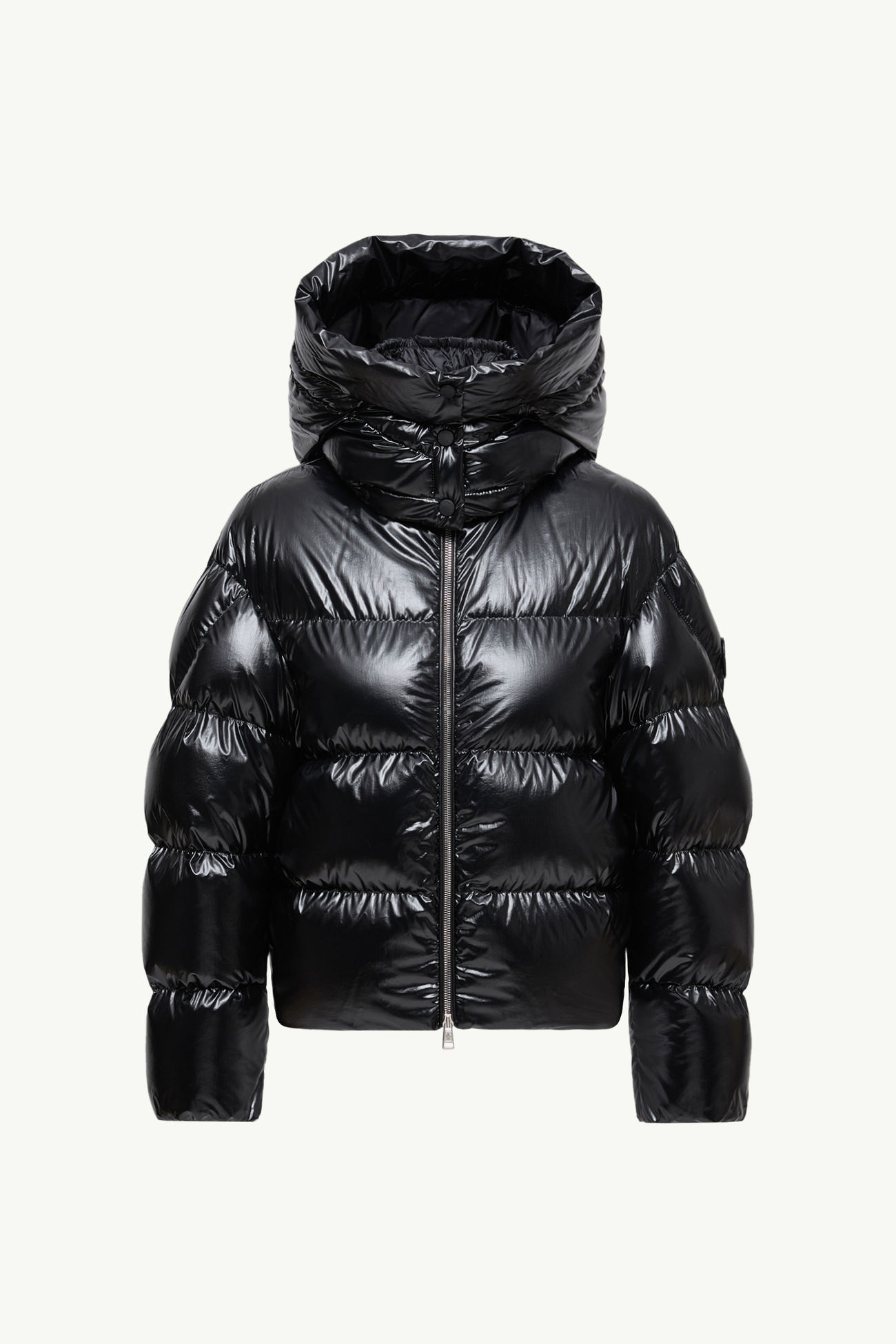 Moncler x EE72 by Edward Enninful Lothar Hooded Short Down Jacket Women Black Moncler 2