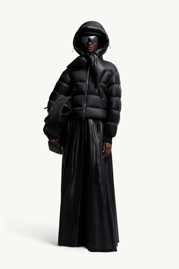 Piumino corto Blas Moncler x EE72 di Edward Enninful Donna Nero Moncler 0