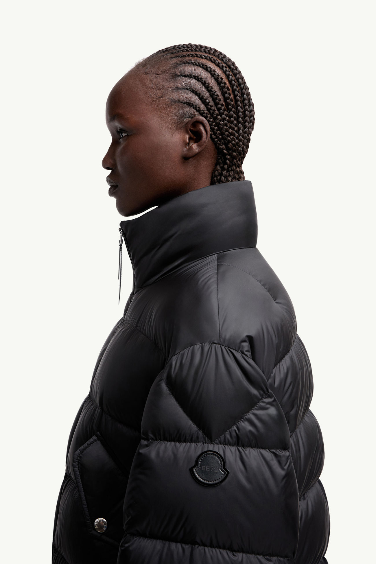 ブラック Moncler x EE72 by Edward Enninful Blas ショートダウン 