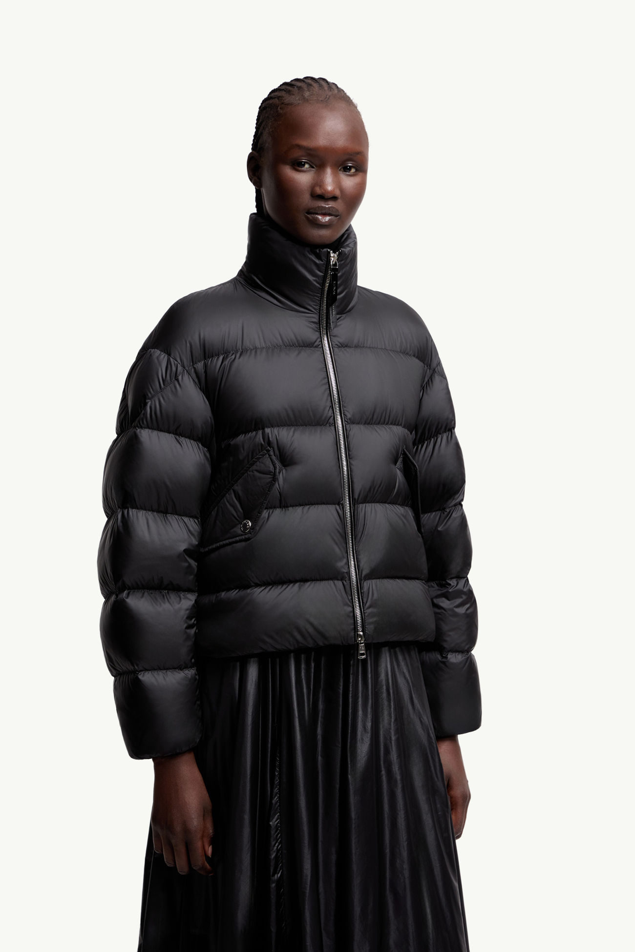 ブラック Moncler x EE72 by Edward Enninful Blas ショートダウン 