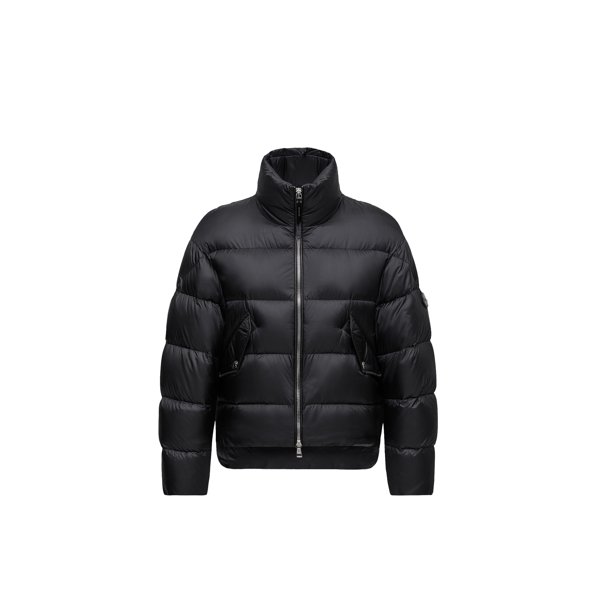 Moncler   X Ee72 By Edward Enninful Blas Short Down Jacket for Women in Black, Size: 20