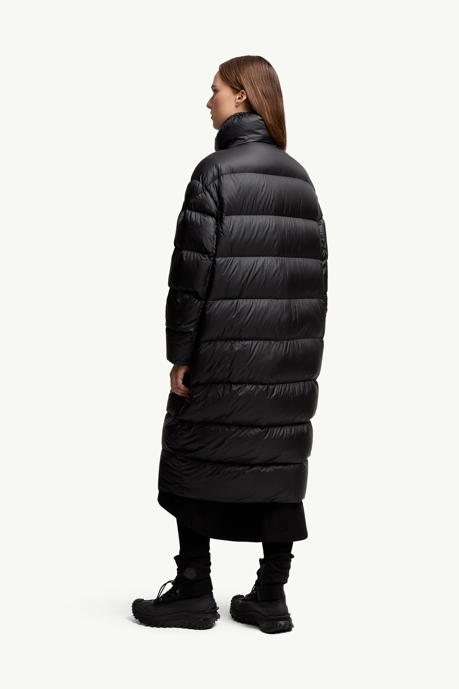 MONCLER ブラック ロングコート ブラック Moncler x EE72 by Edward Enninful Thiol ロング