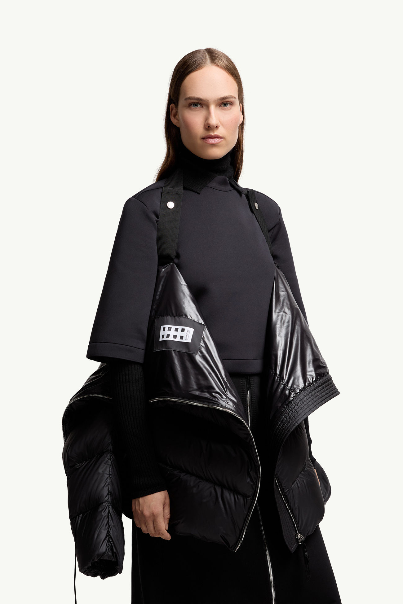Moncler x EE72 by Edward Enninful Thiol女士长款羽绒夹克外套 女士 黑色 Moncler 5