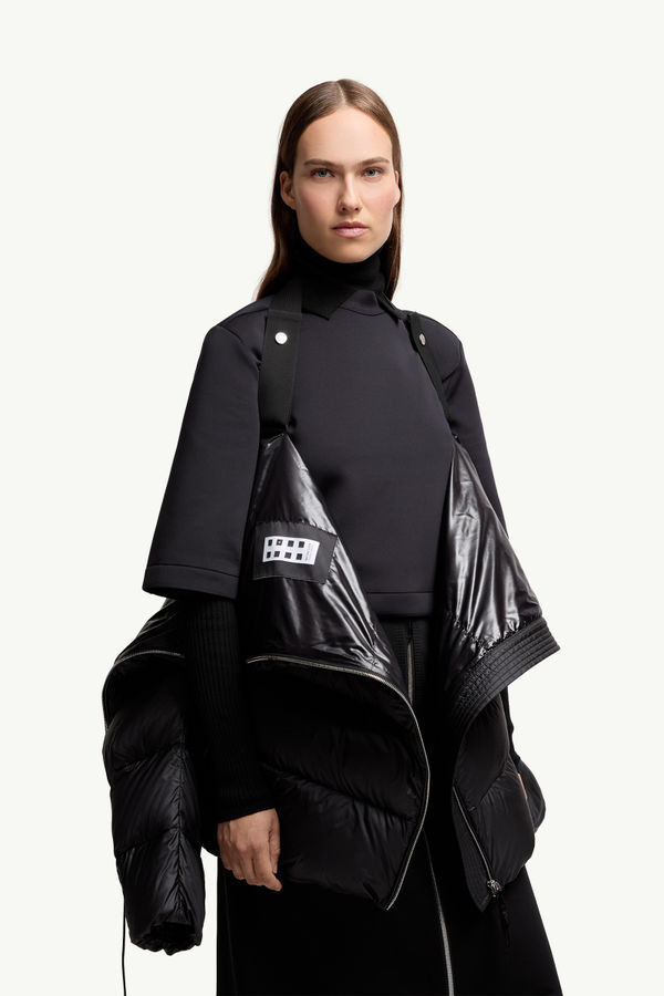 Piumino lungo Thiol Moncler x EE72 di Edward Enninful Donna Nero Moncler 5