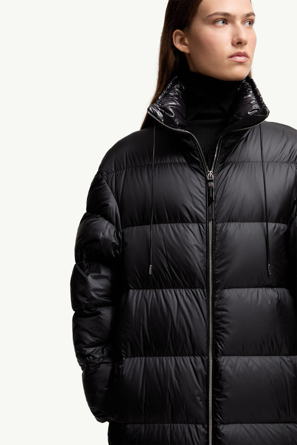 Piumino lungo Thiol Moncler x EE72 di Edward Enninful Donna Nero Moncler 6