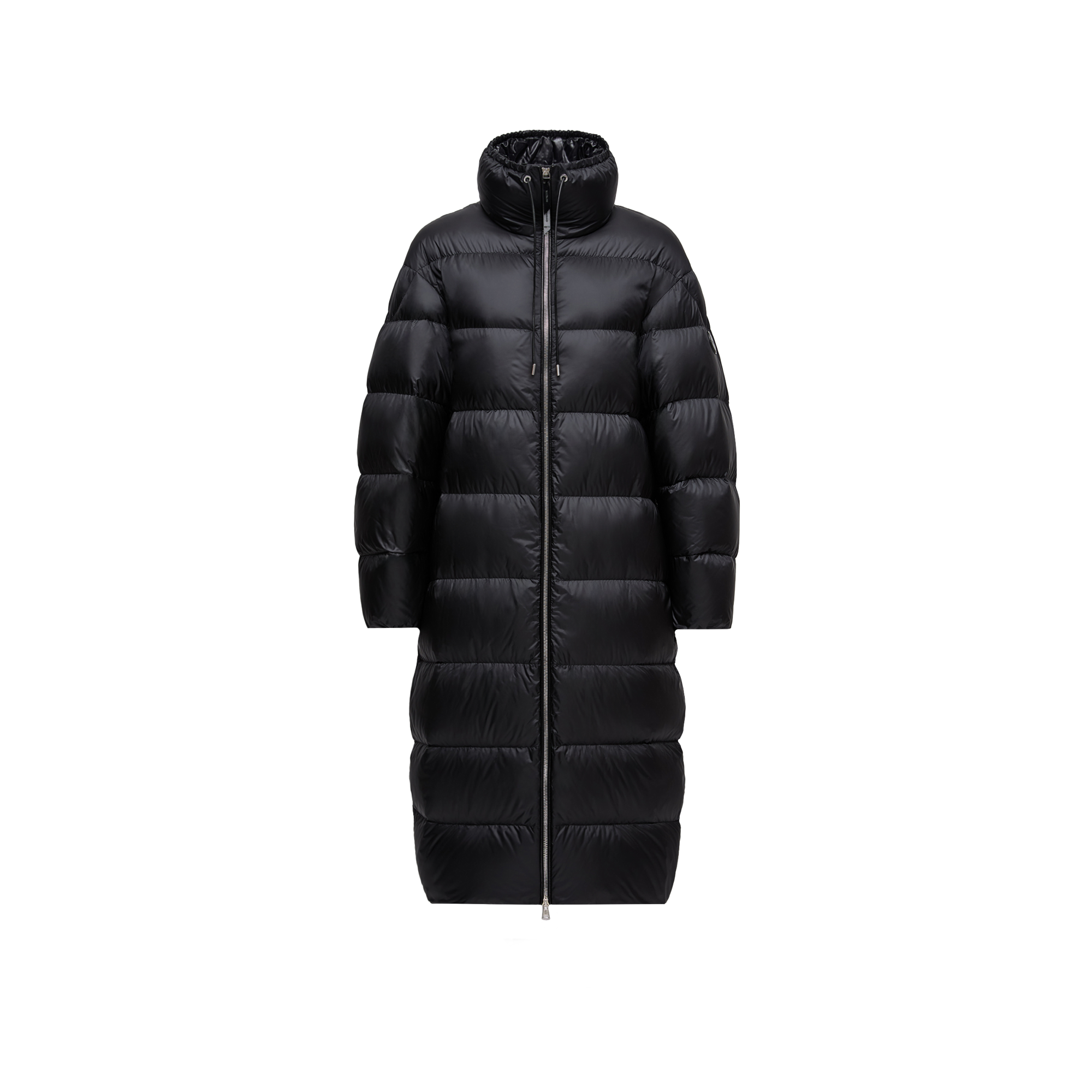 Moncler   X Ee72 By Edward Enninful Thiol Long Down Jacket for Women in Black, Size: 20