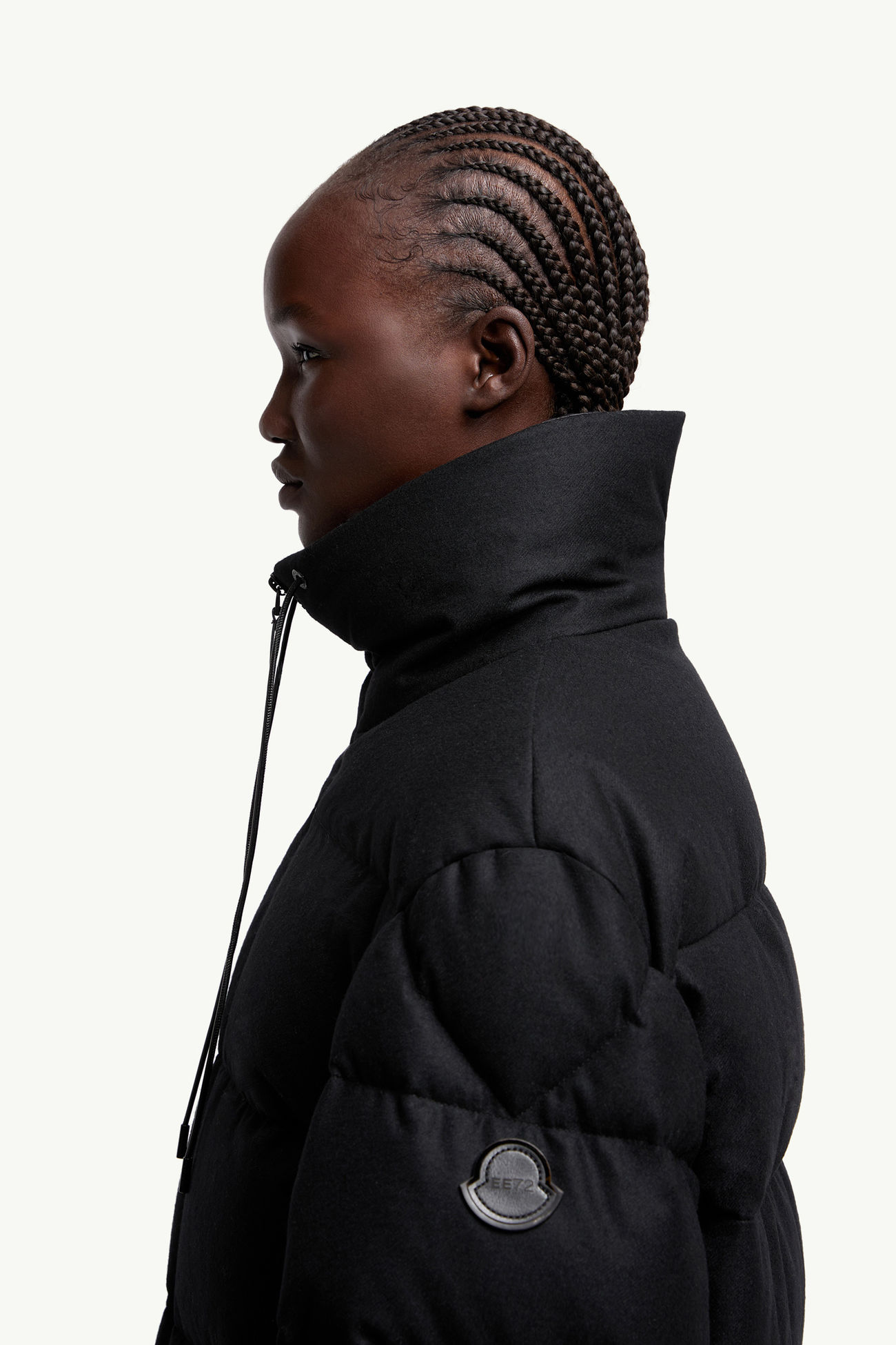 ブラック Moncler x EE72 by Edward Enninful Maarutha ロングダウン 