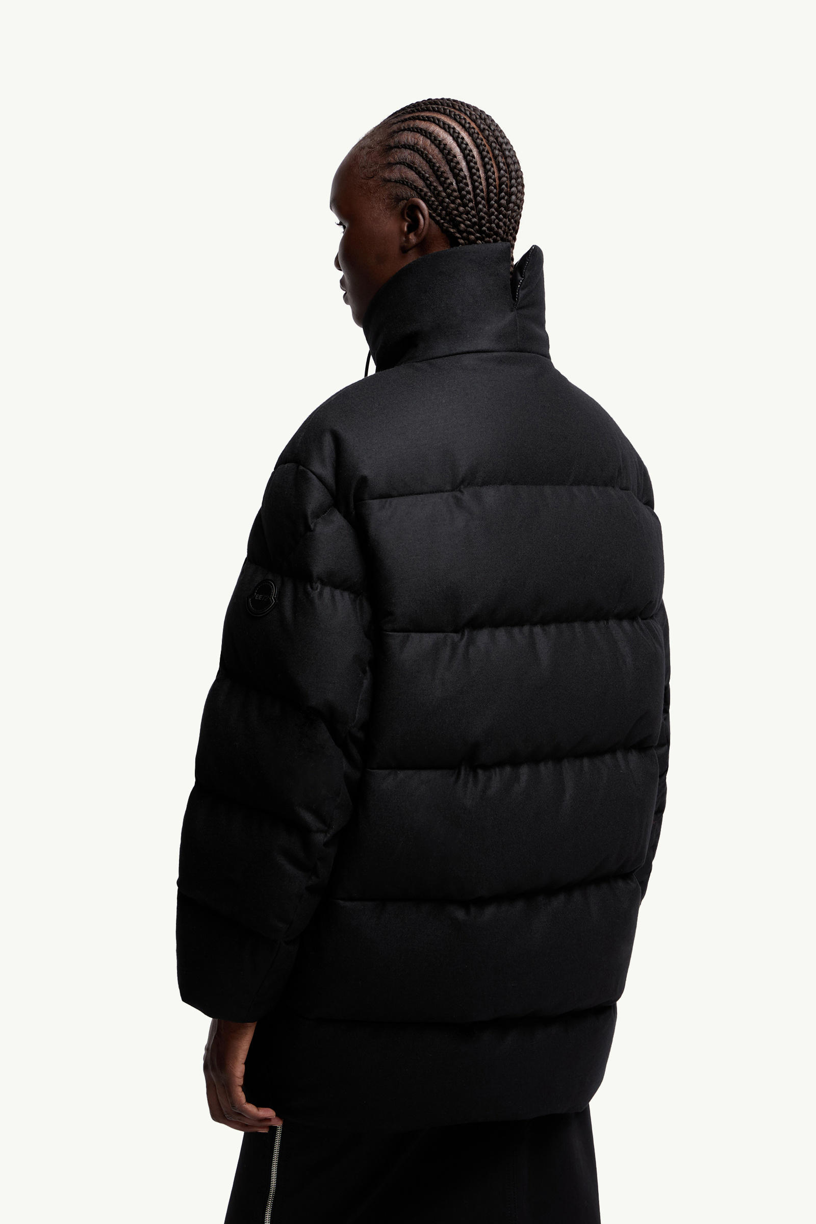 Moncler x EE72 by Edward Enninful Maarutha Long Down Jacket Women Black Moncler 4