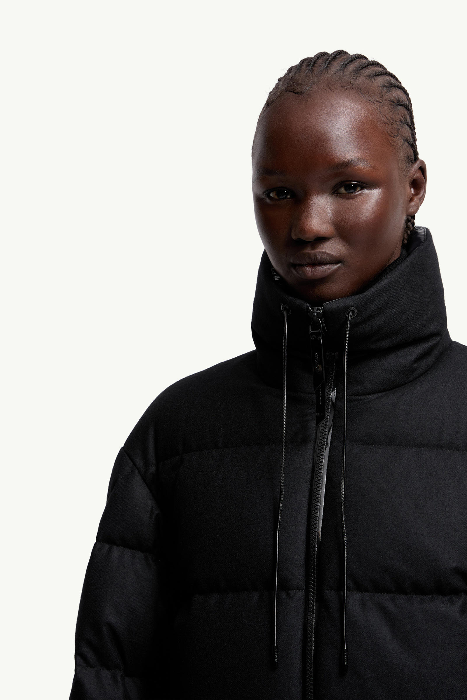 Moncler x EE72 by Edward Enninful Maarutha Long Down Jacket Women Black Moncler 6