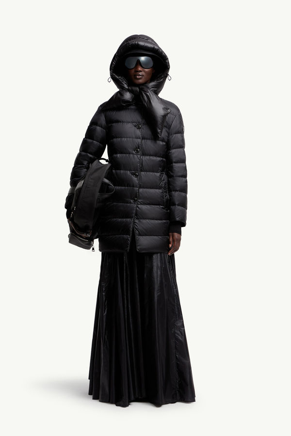 Moncler x EE72 by Edward Enninful Goran Long Down Jacket Women Black Moncler 0