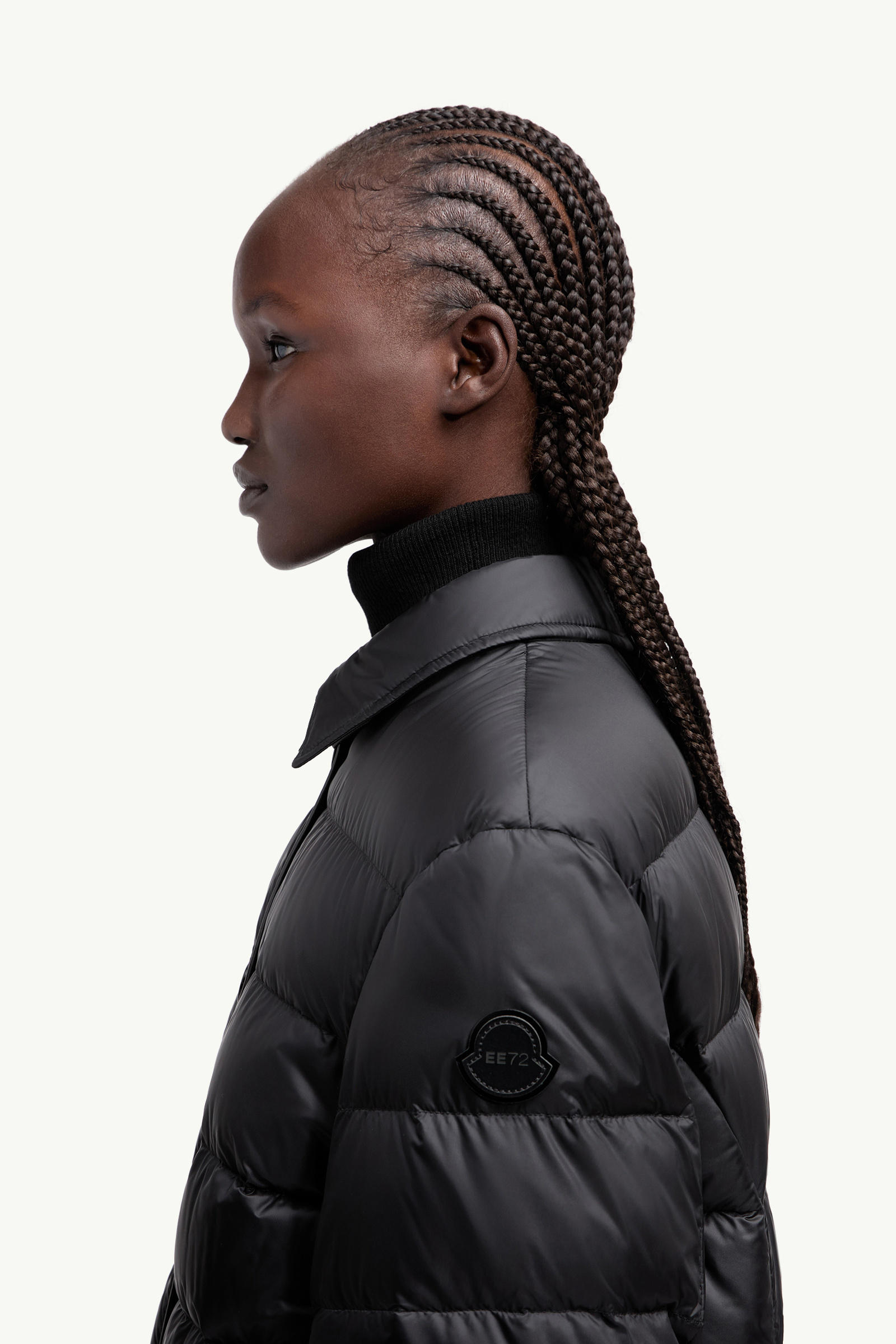 Doudoune longue Goran Moncler x EE72 par Edward Enninful Femmes Noir Moncler 1