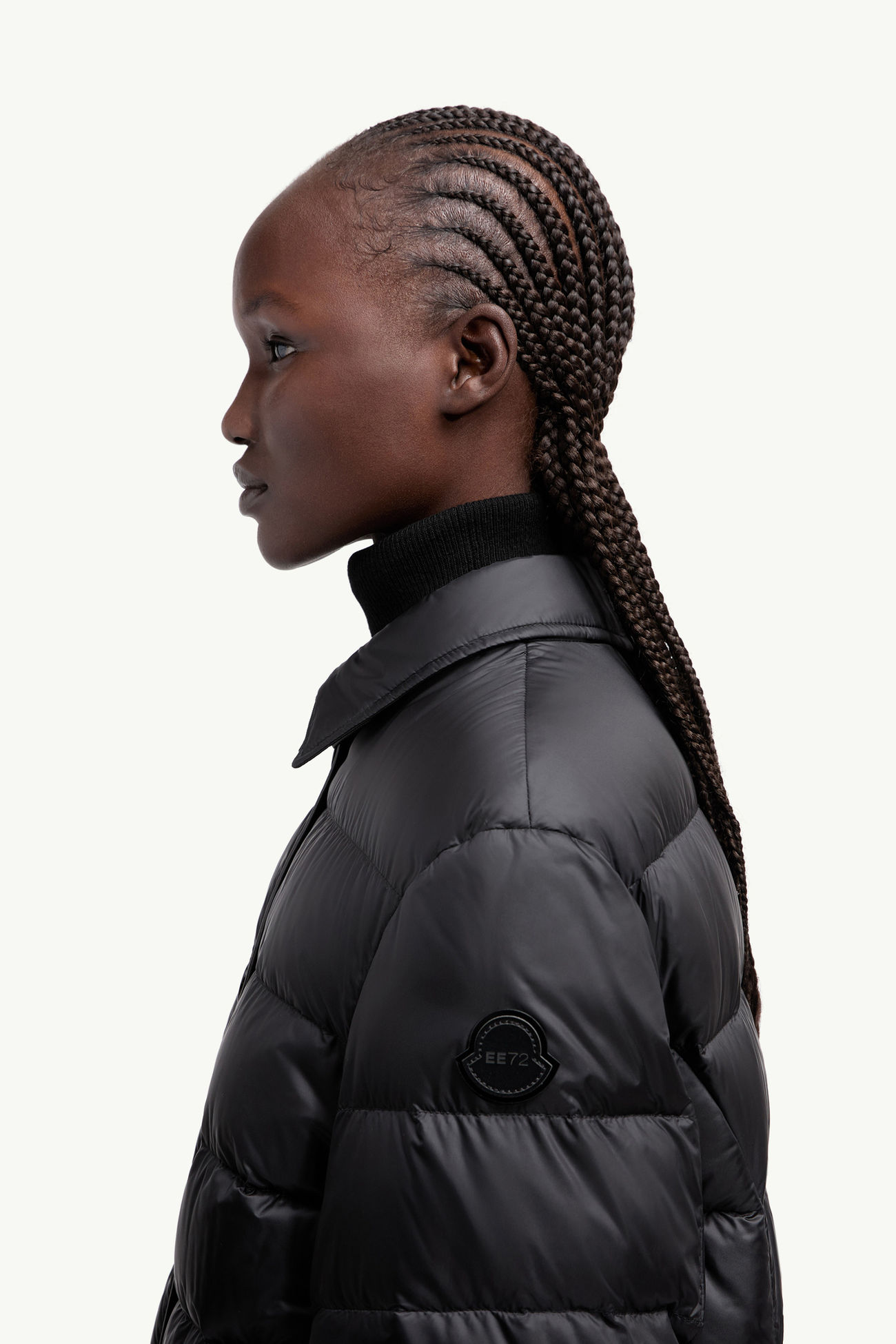 Moncler x EE72 by Edward Enninful Goran lange Daunenjacke Damen Schwarz Moncler 1