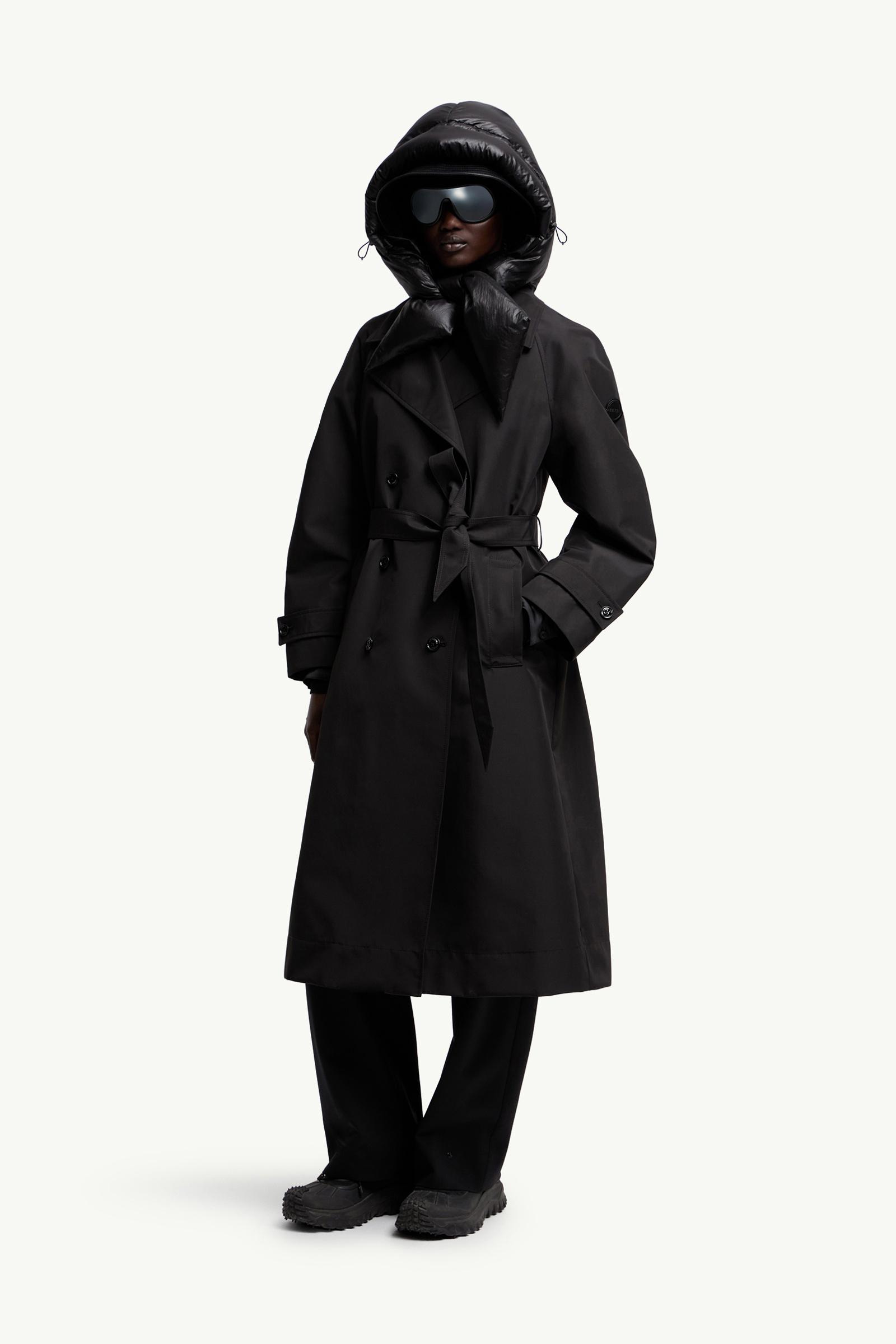 ブラック Moncler x EE72 by Edward Enninful Zake トレンチ